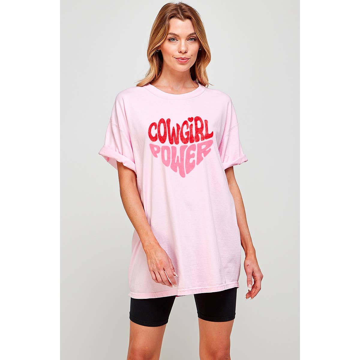 Cowgirl Power Vintage   Graphic  Oversized Tee Hoodie, Sweatshirt | PodTeesHub.com
