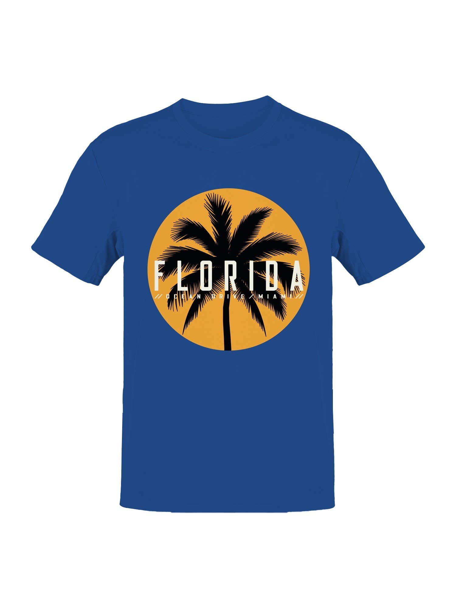 Miami Florida Palm Sunset Design Men's T-Shirt Hoodie, Sweatshirt | PodTeesHub.com