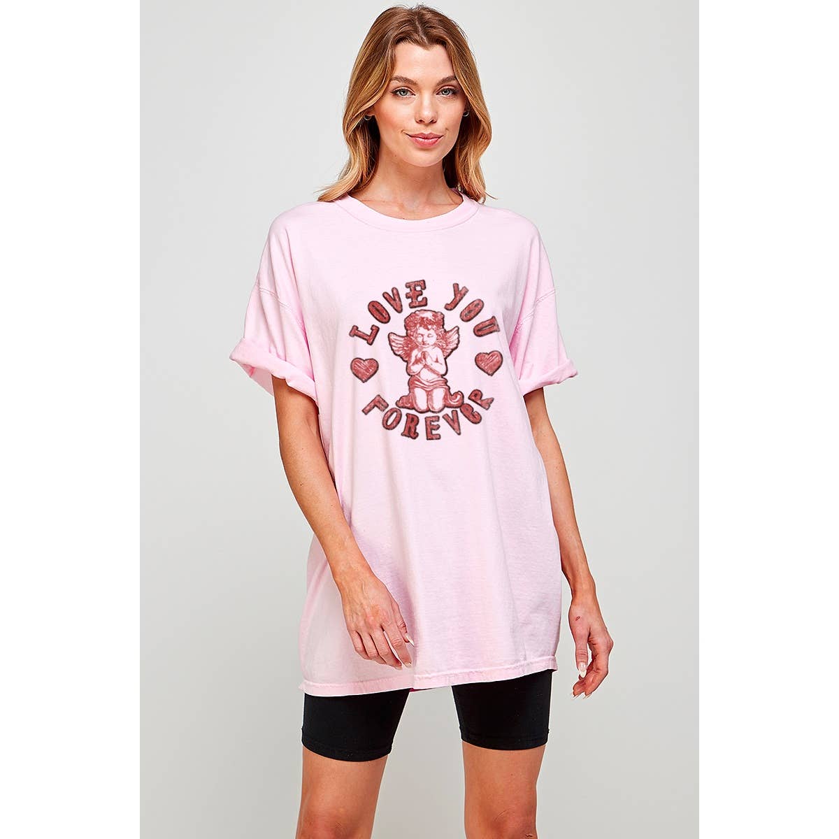 I Love You Forever  Graphic Oversized Tee Hoodie, Sweatshirt | PodTeesHub.com