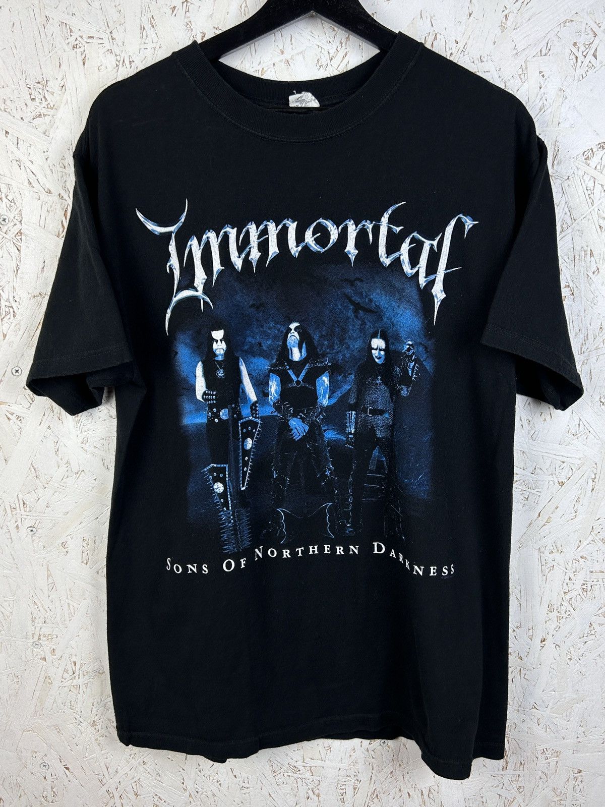 Band Tees 00s Vintage Immortal 2002 Sons Of Northern Darkness Tour Tee Hoodie, Sweatshirt | PodTeesHub.com