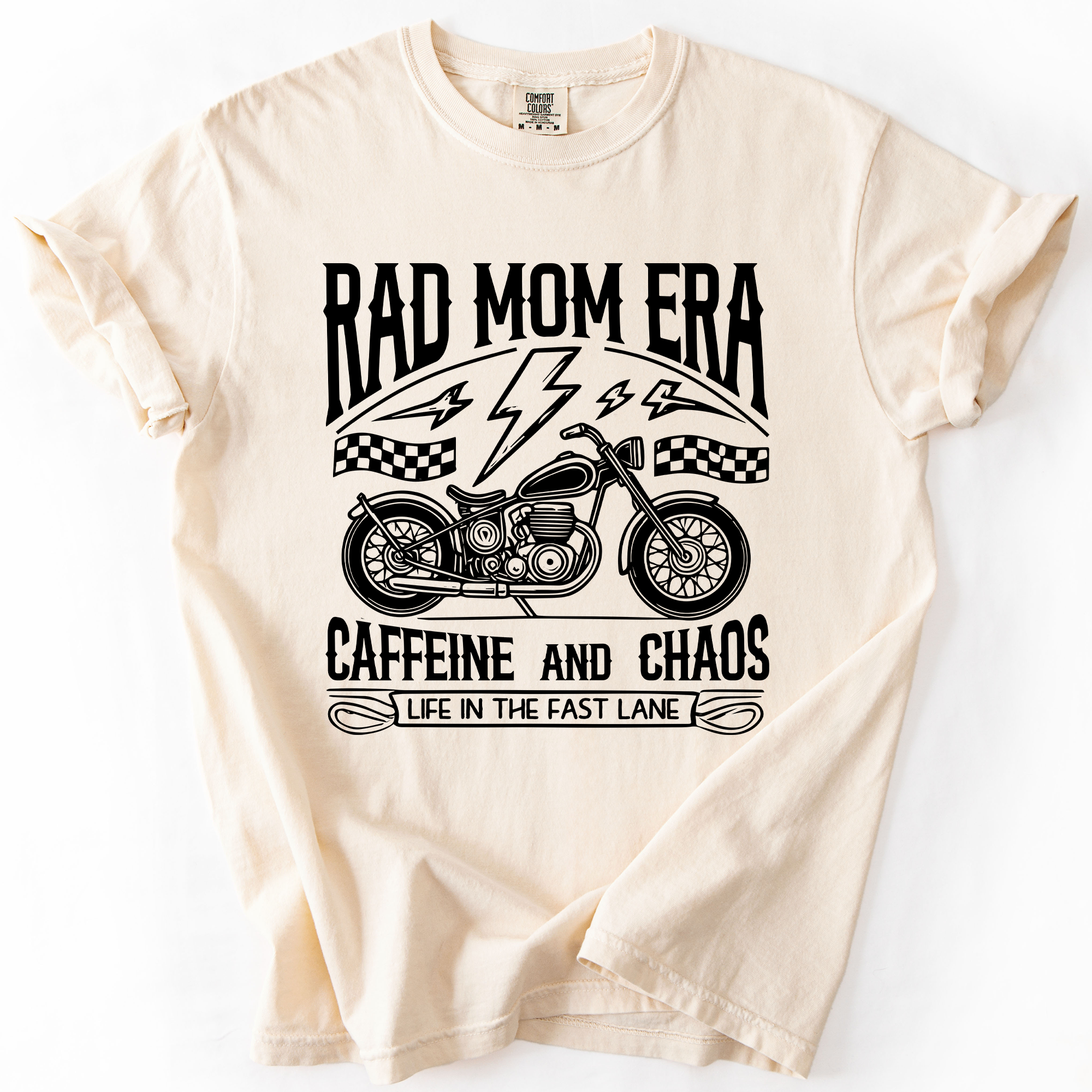 Rad Mom Era, Caffeine and Chaos Mama, Mother T-Shirt Hoodie, Sweatshirt | PodTeesHub.com