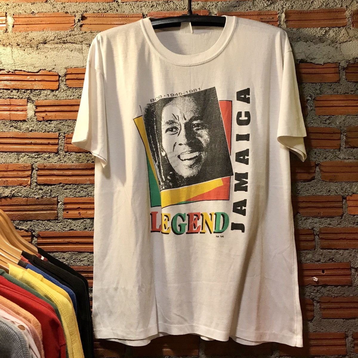 Vintage Bob Marley Reggae Legend Rasta Tee 80s Hoodie, Sweatshirt | PodTeesHub.com