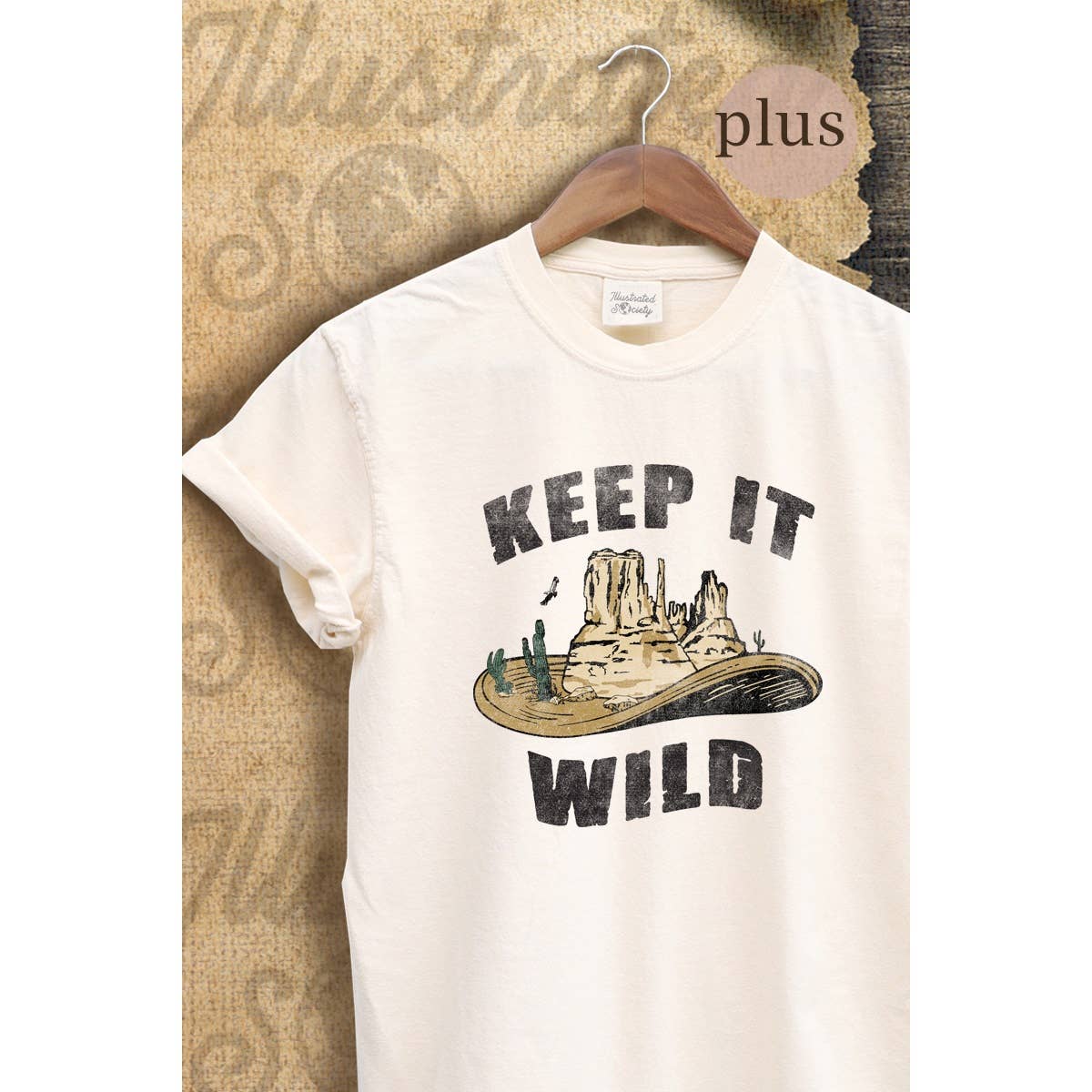 Keep It Wild  Vintage Graphic Plus Tee Hoodie, Sweatshirt | PodTeesHub.com