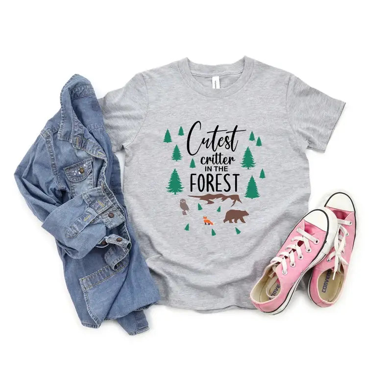Cutest Critter in the Forest T-Shirt Hoodie, Sweatshirt | PodTeesHub.com