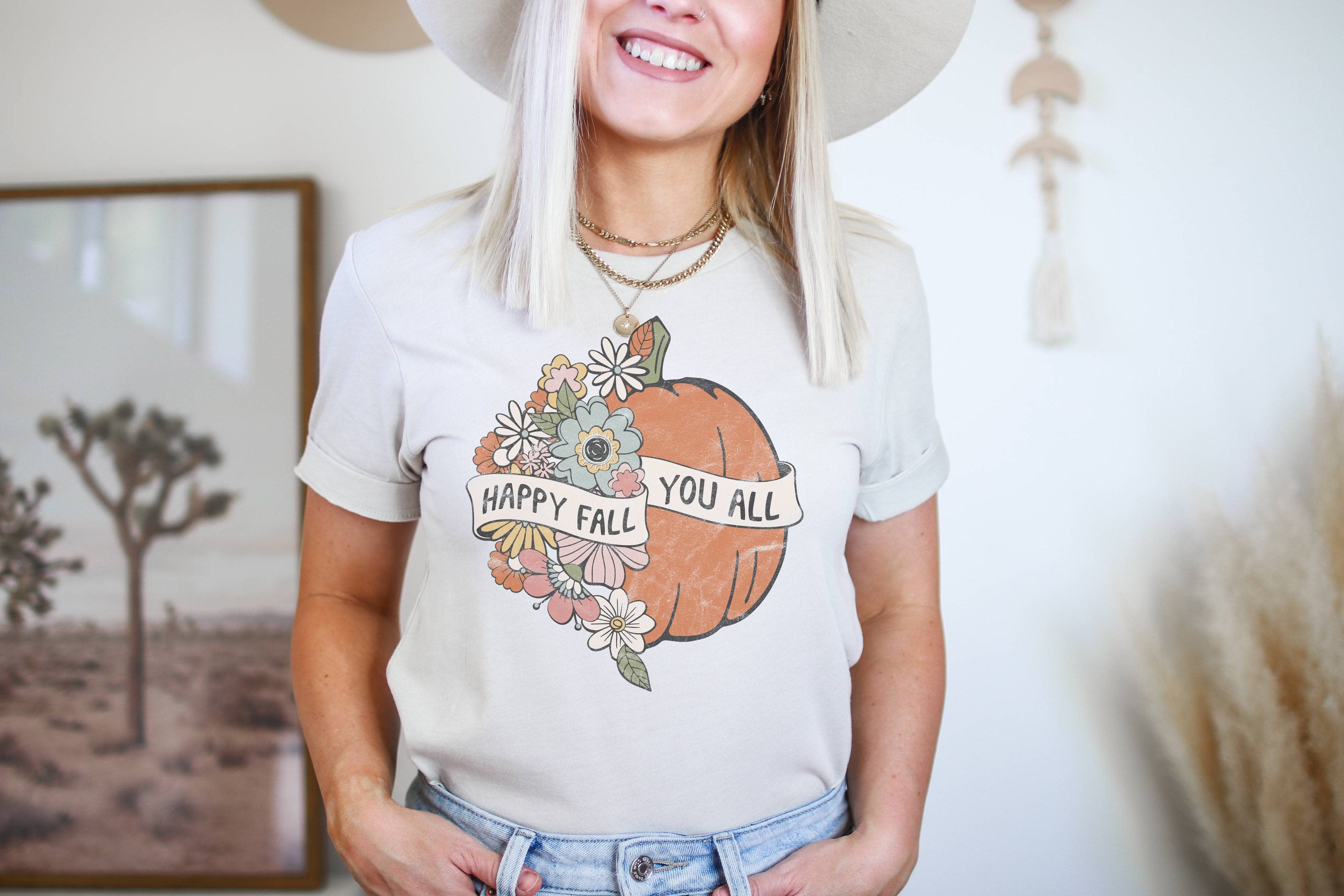 Happy Fall You All | Fall Pumpkin Shirt Graphic Tee Hoodie, Sweatshirt | PodTeesHub.com