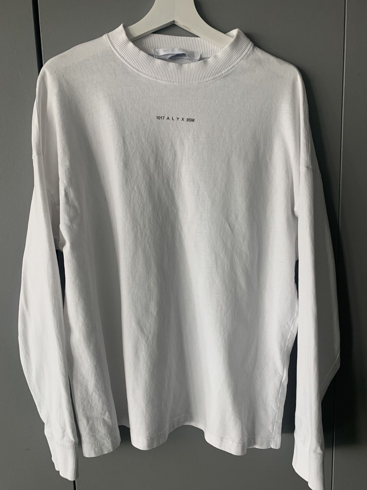 1017 Alyx 9sm Alyx Mock Neck Logo Long Sleeve White T-Shirts, Hoodie, Sweatshirt | PodTeesHub.com