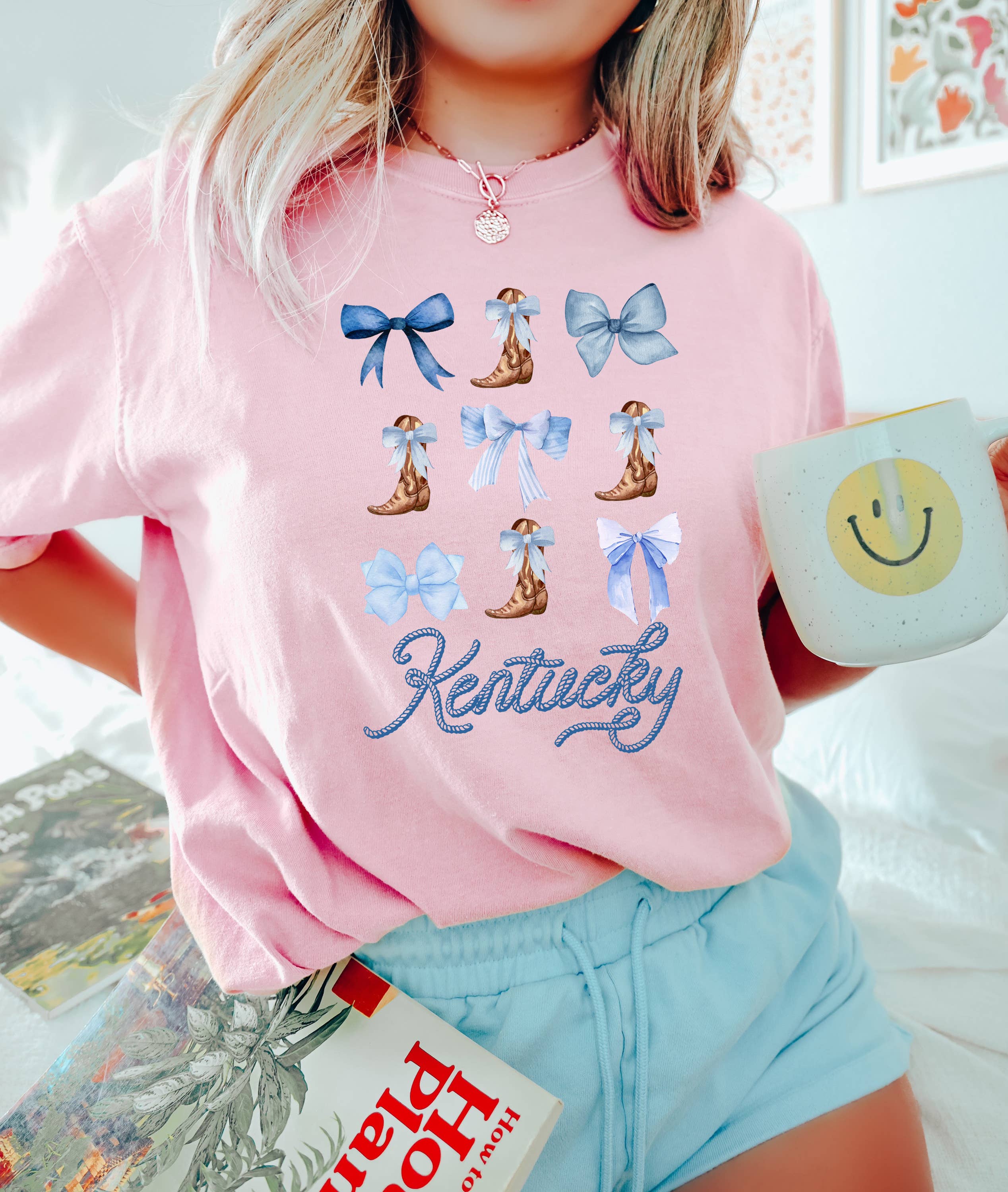 Kentucky T Shirt, Bows, Boots, Graphic Apparel, Soft Girl Hoodie, Sweatshirt | PodTeesHub.com