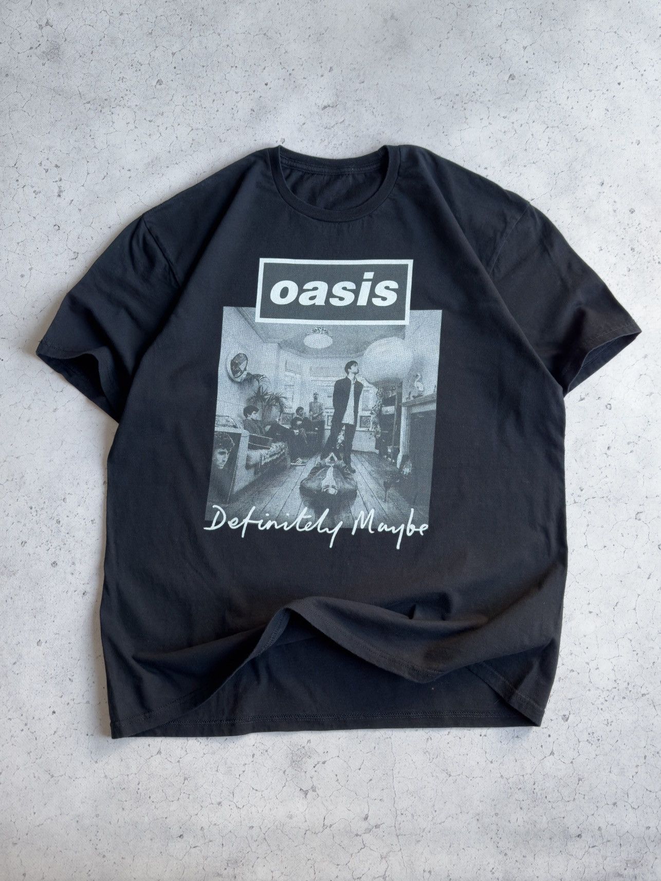 Band Tees Vintage Y2k Oasis Definitely Maybe Band Tee Hoodie, Sweatshirt | PodTeesHub.com