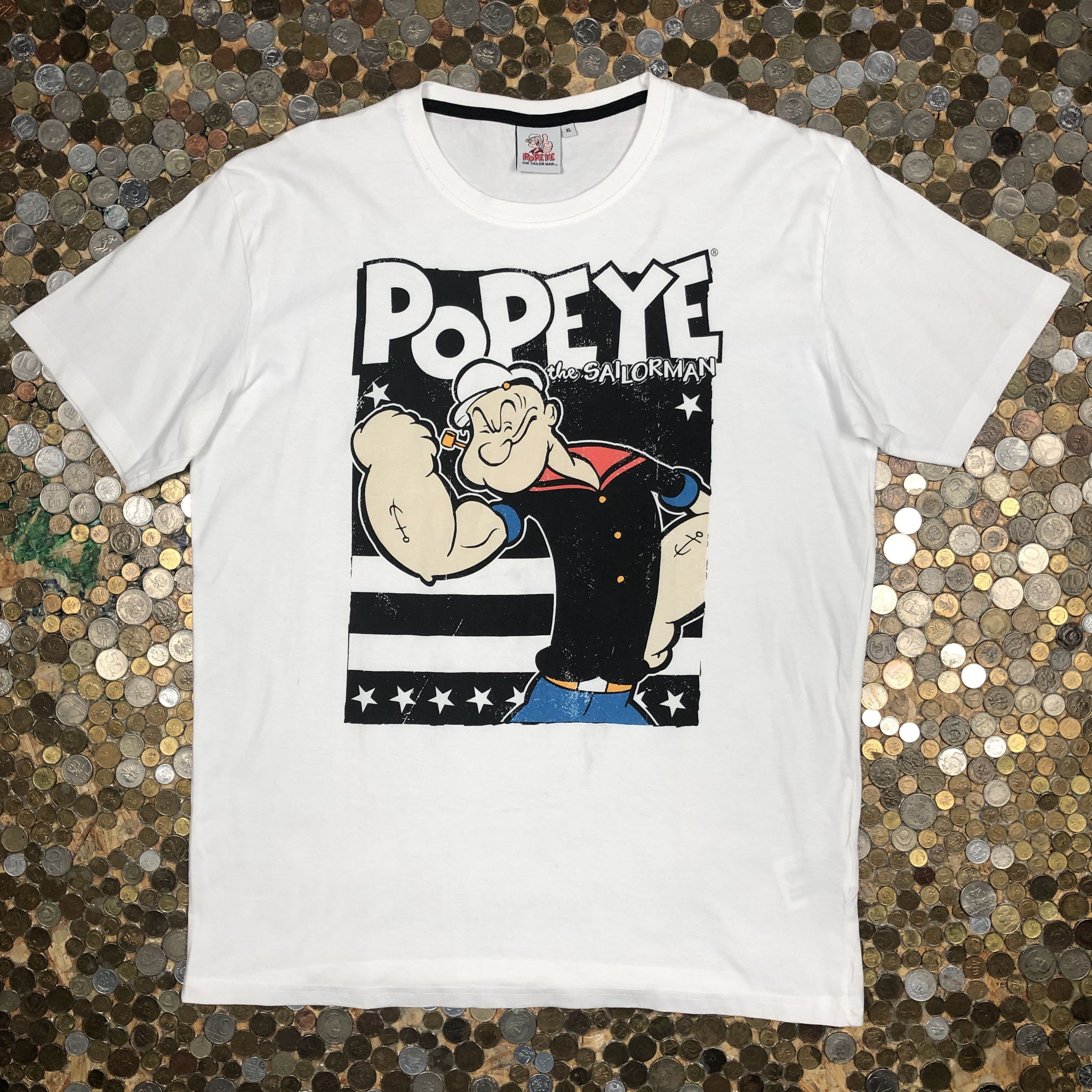 Vintage Popeye Cartoon Tee T Shirt Hoodie, Sweatshirt | PodTeesHub.com