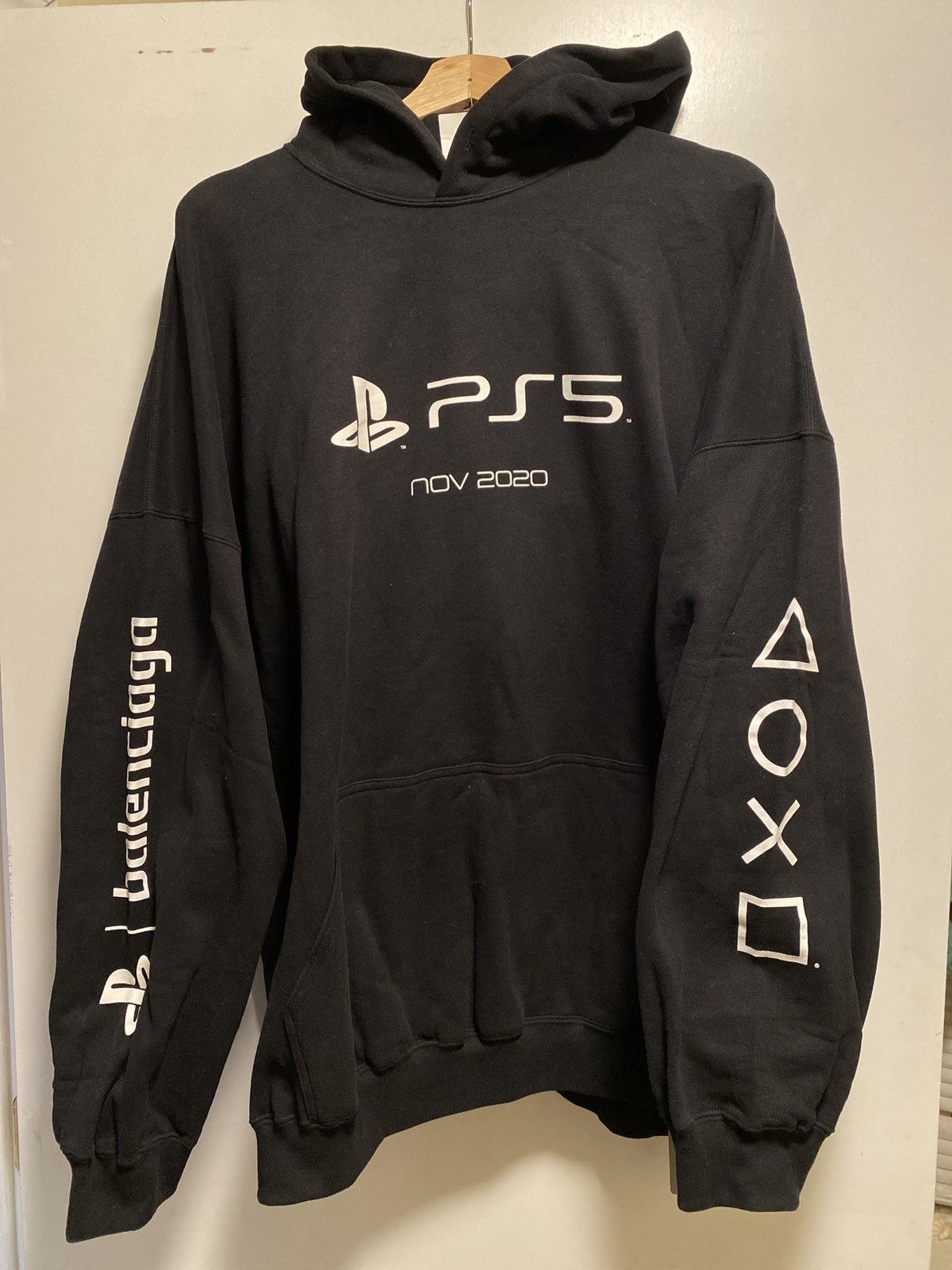 Balenciaga Playstation Oversize Cotton Hoodie T-Shirts, Sweatshirt | PodTeesHub.com