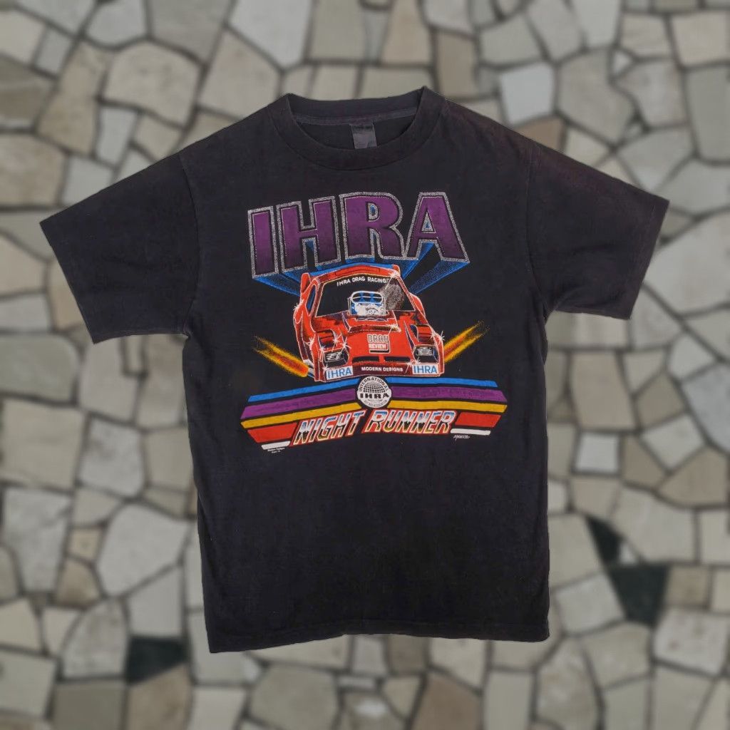 Vintage Ihra Drag Racing Night Runners 1982 Tee Shirt Medium Made In Usa Shirt Unisex 100 Co Hoodie, Sweatshirt