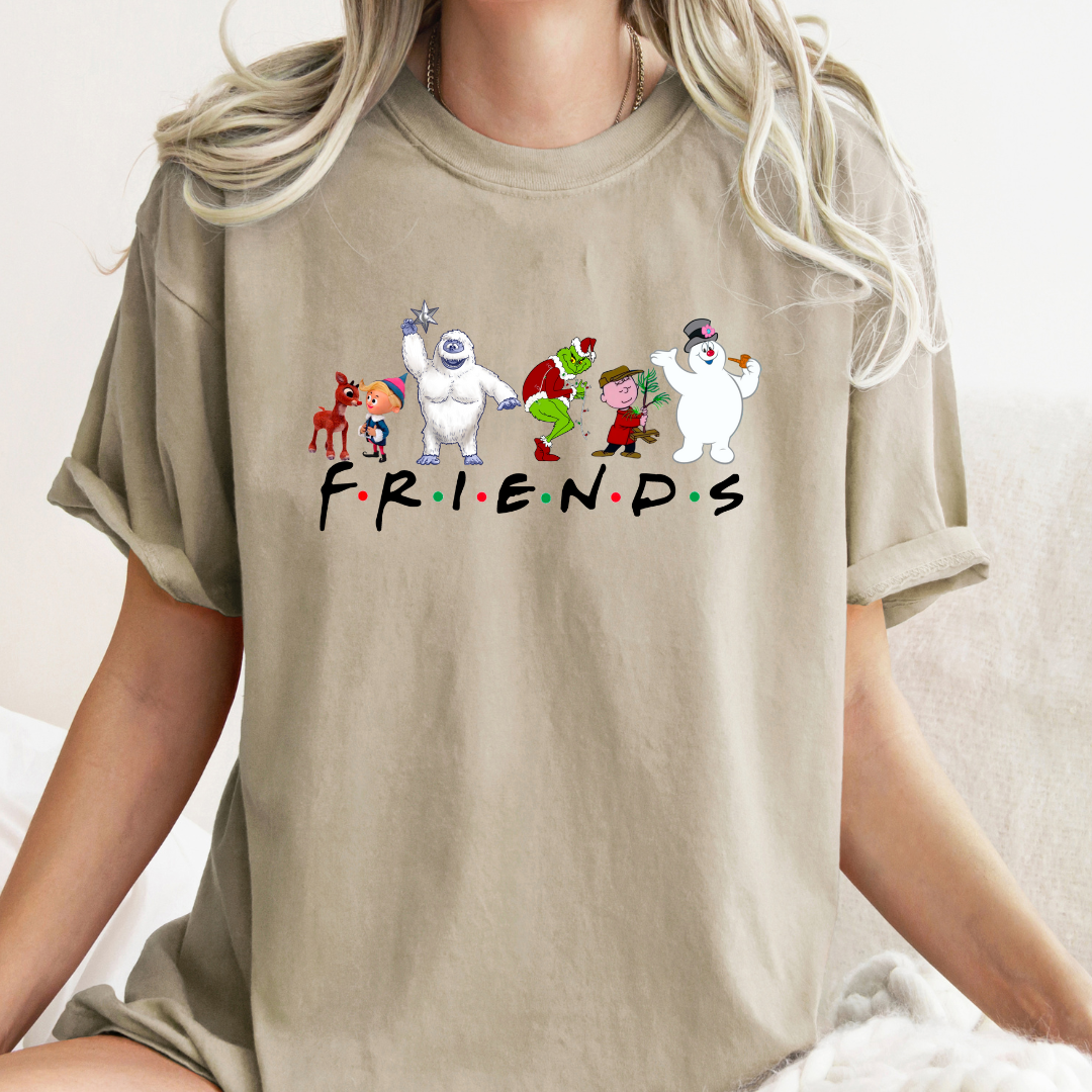 Friends Christmas Tee- Christmas Tshirt - Rudolph Hoodie, Sweatshirt | PodTeesHub.com