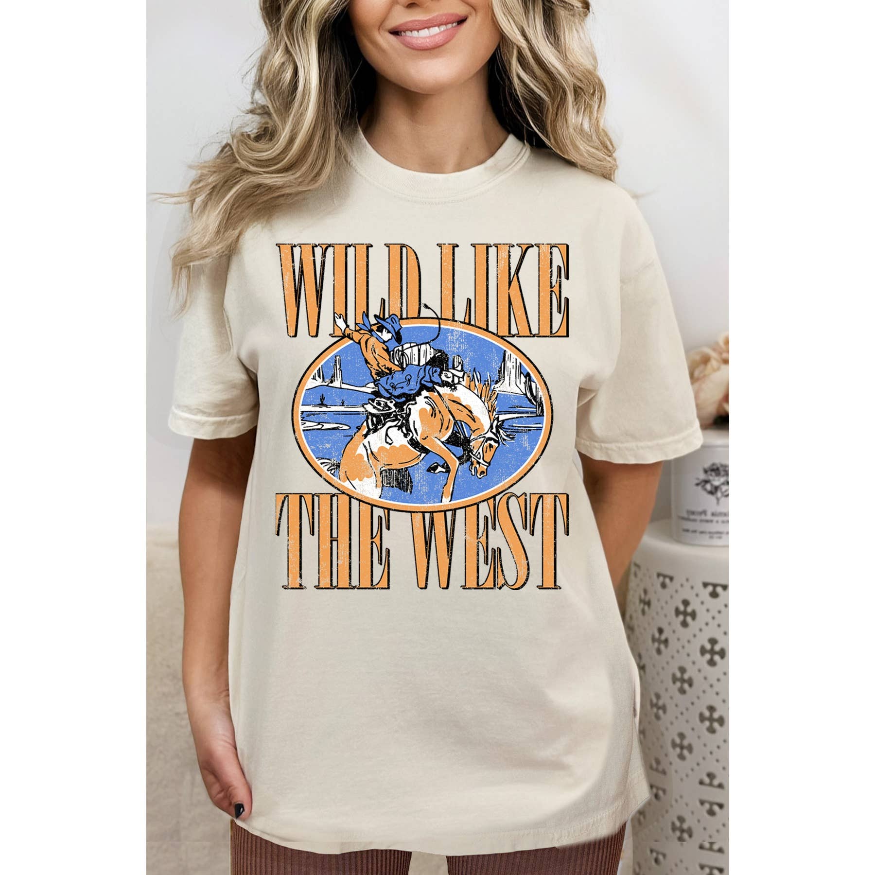 Wild Like the West Short Sleeve Tee Hoodie, Sweatshirt | PodTeesHub.com