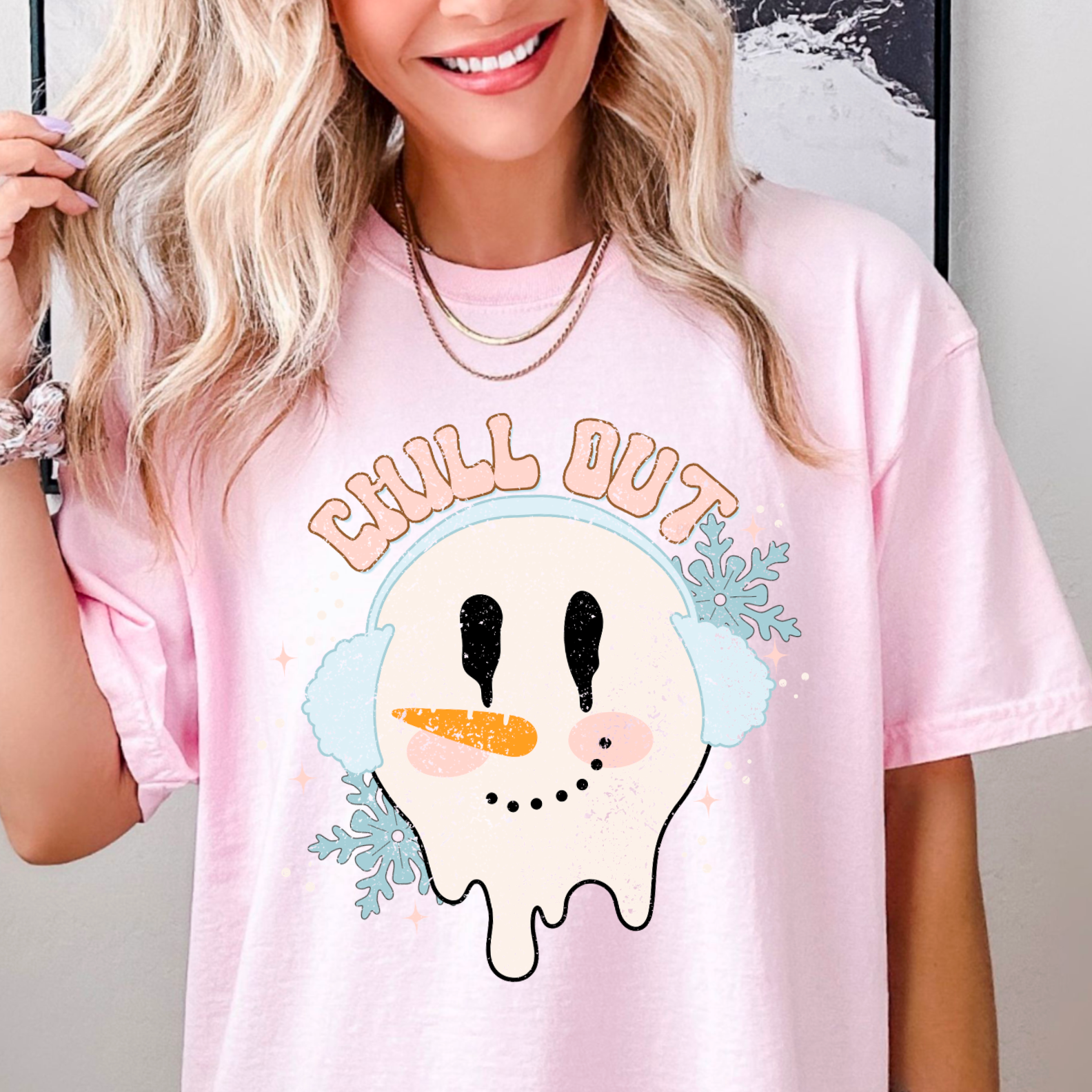 Chill Out  Christmas Gildan Graphic Tee Hoodie, Sweatshirt | PodTeesHub.com