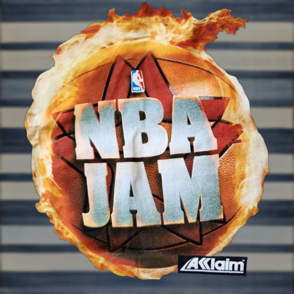 Jerzees Vintage Nba Jam Acclaim Sports 90s Xl Grey Sleeveless 2003 Ps2 Xbox T-Shirts, Hoodie, Sweatshirt