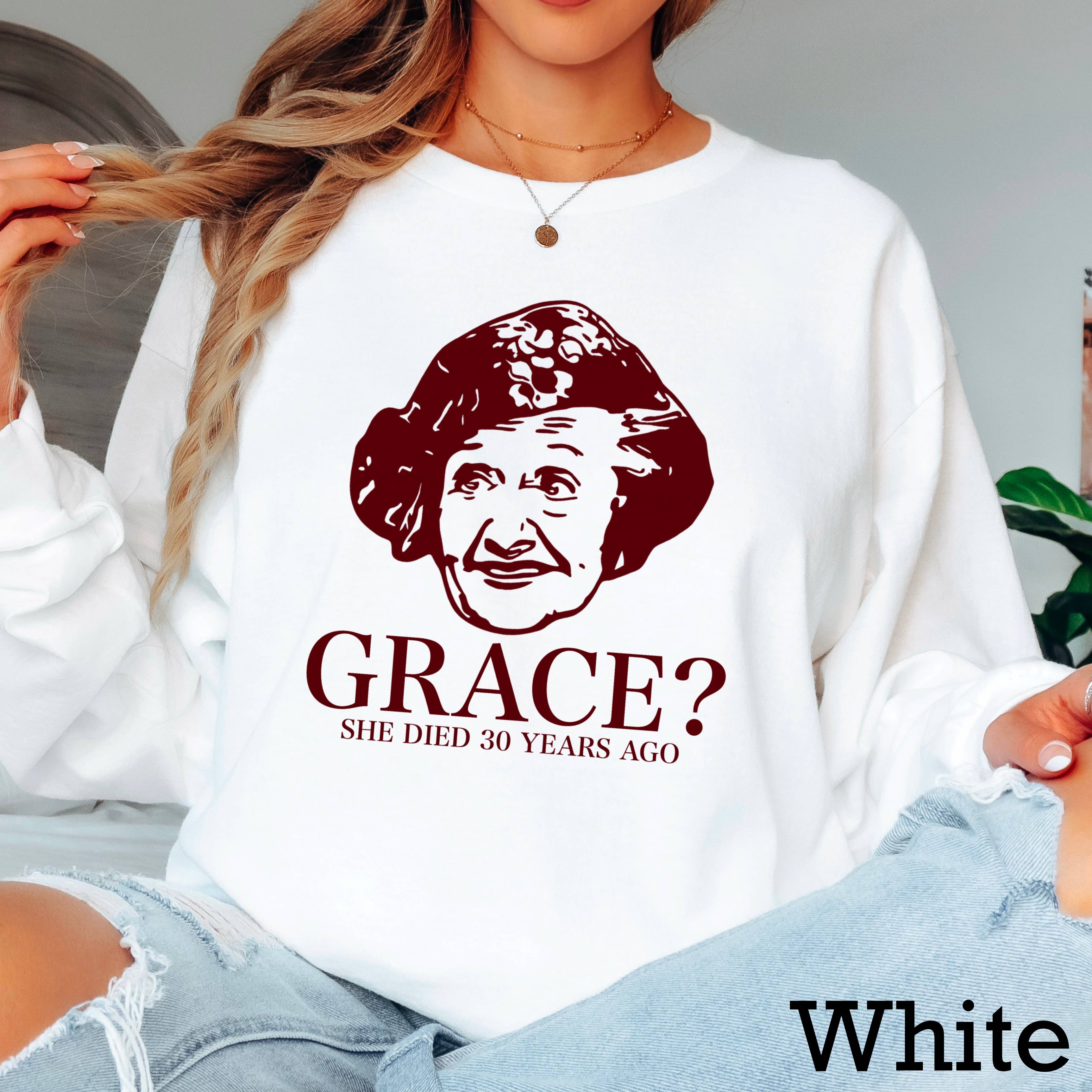 Grace ? Christmas Movie Long Sleeve Christmas Graphic Shirt Hoodie, Sweatshirt | PodTeesHub.com