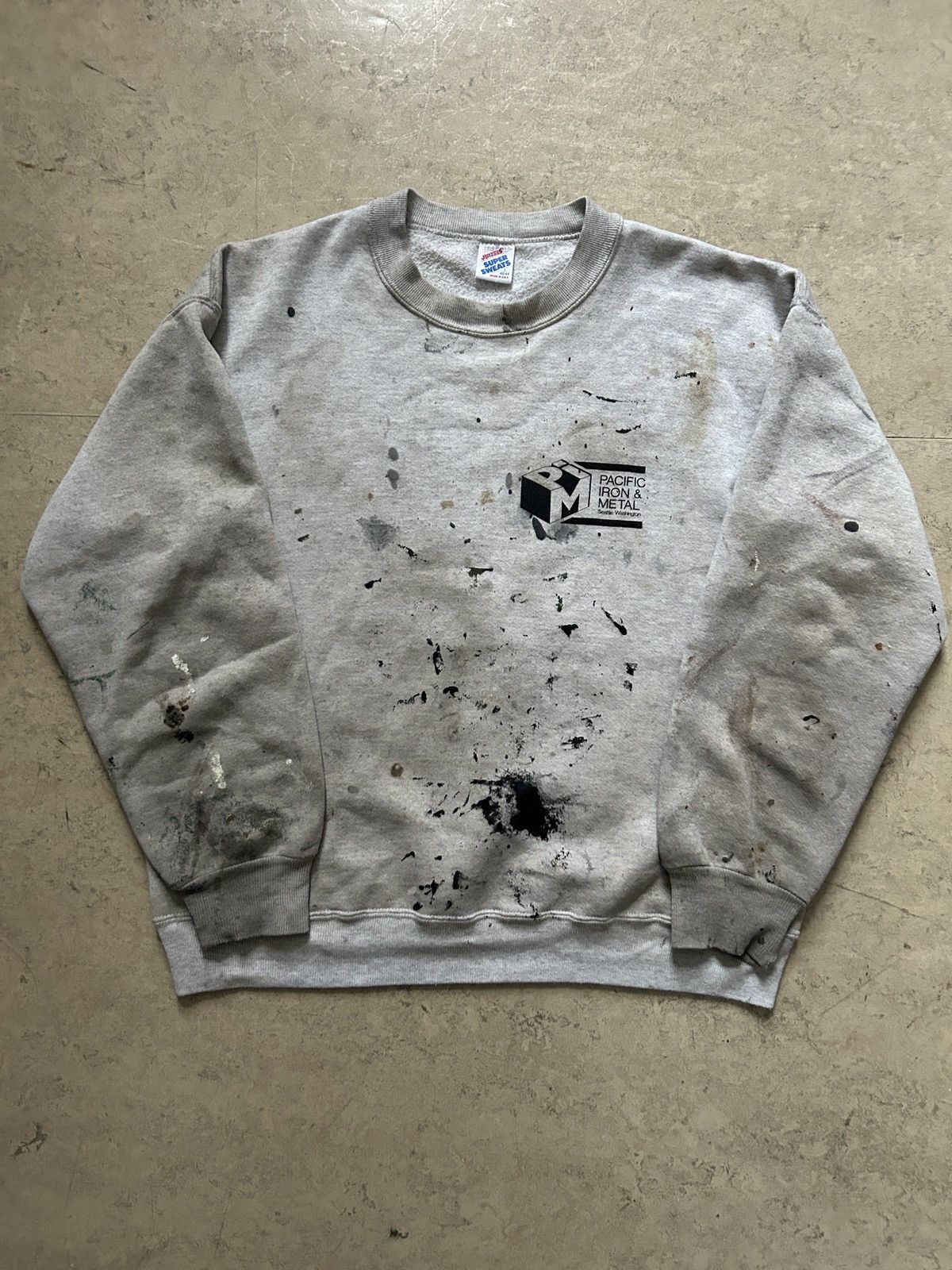 Vintage 90s Painter Thrashed Sweatshirt T-Shirts, Hoodie | PodTeesHub.com