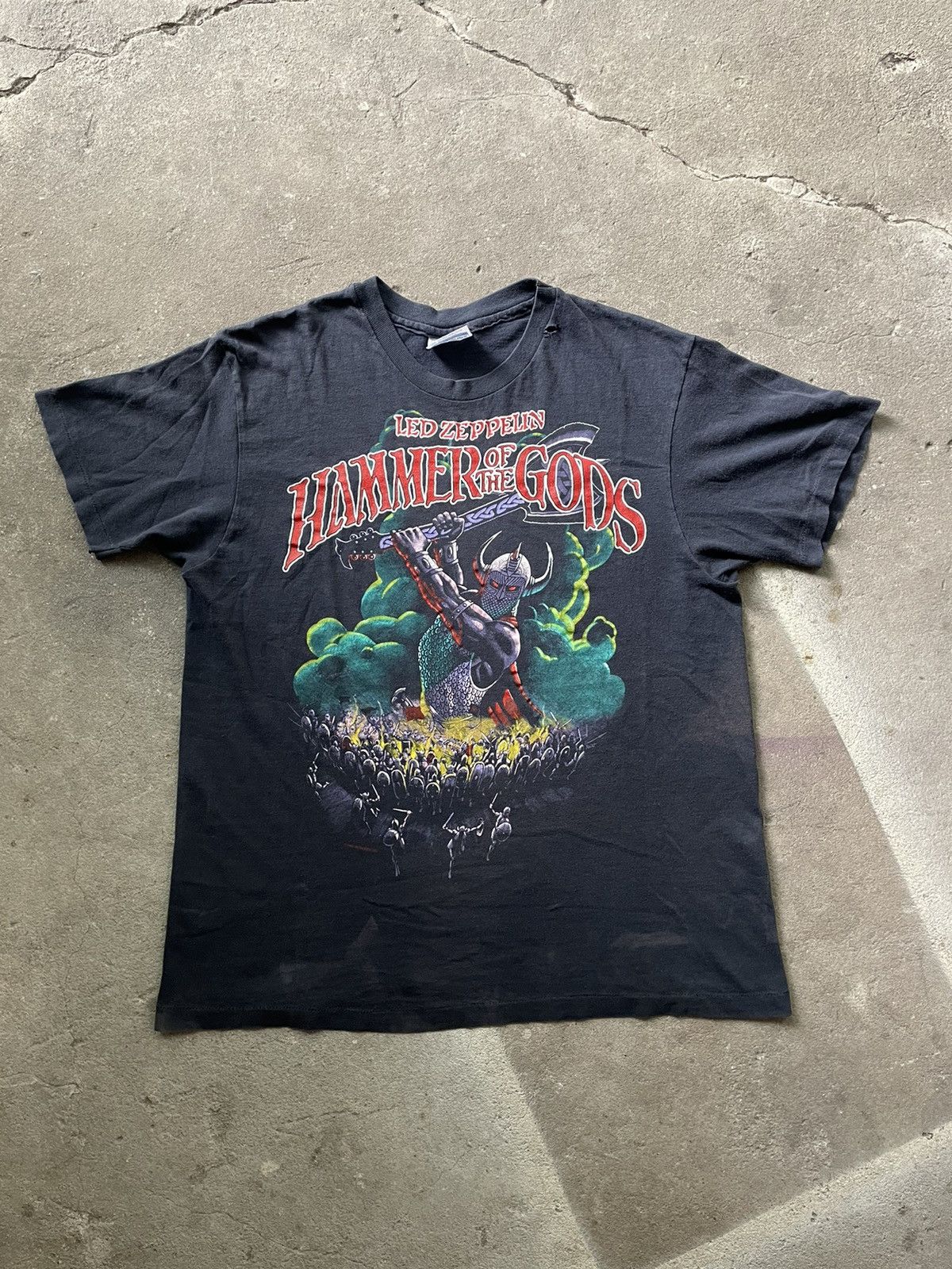 Hanes X Led Zeppelin Vintage Led Zeppelin 80 S Hammer Of The Gods Shirt Hoodie, Sweatshirt | PodTeesHub.com