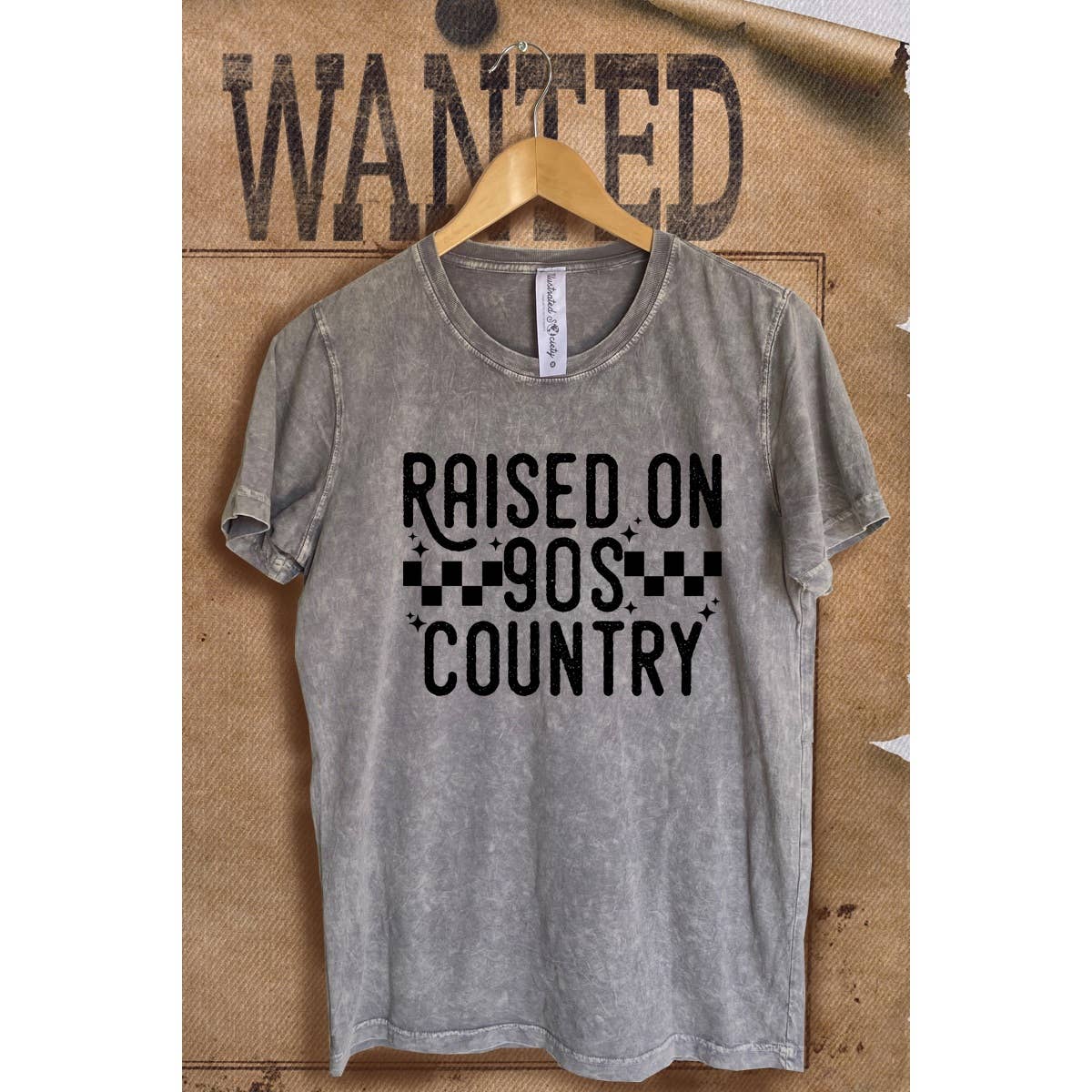 Raised On 90S Country  Mineral Wash  Graphic  Tee Hoodie, Sweatshirt | PodTeesHub.com