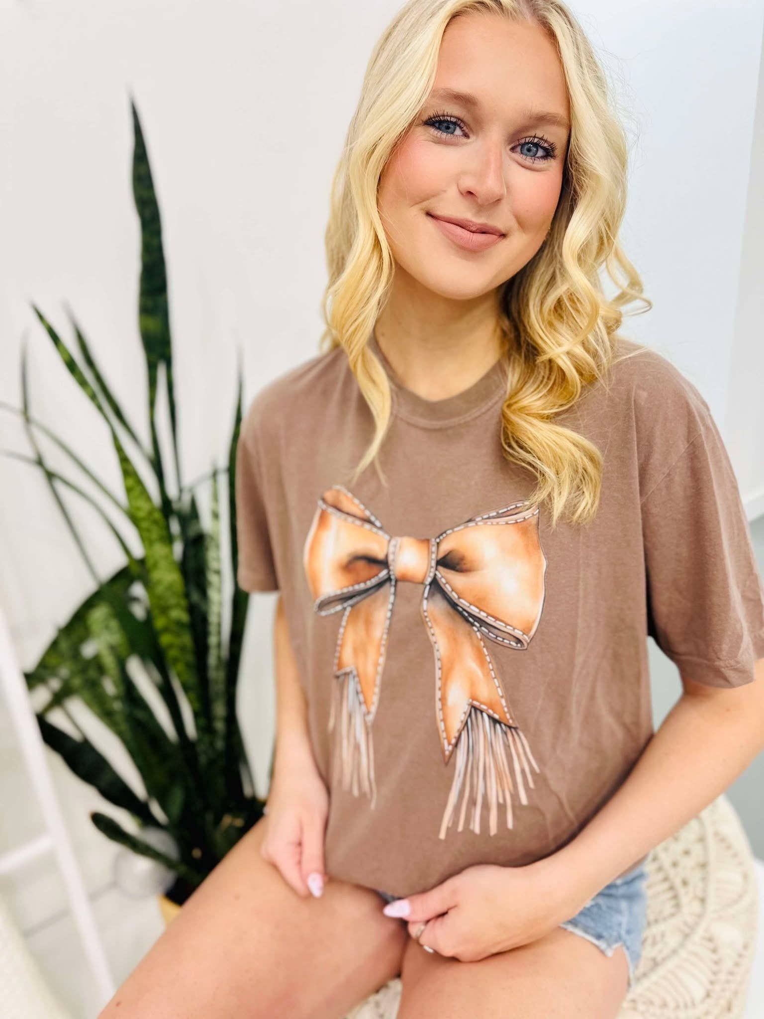 Western Fringe Chap's Bow Dtf Tee Hoodie, Sweatshirt | PodTeesHub.com