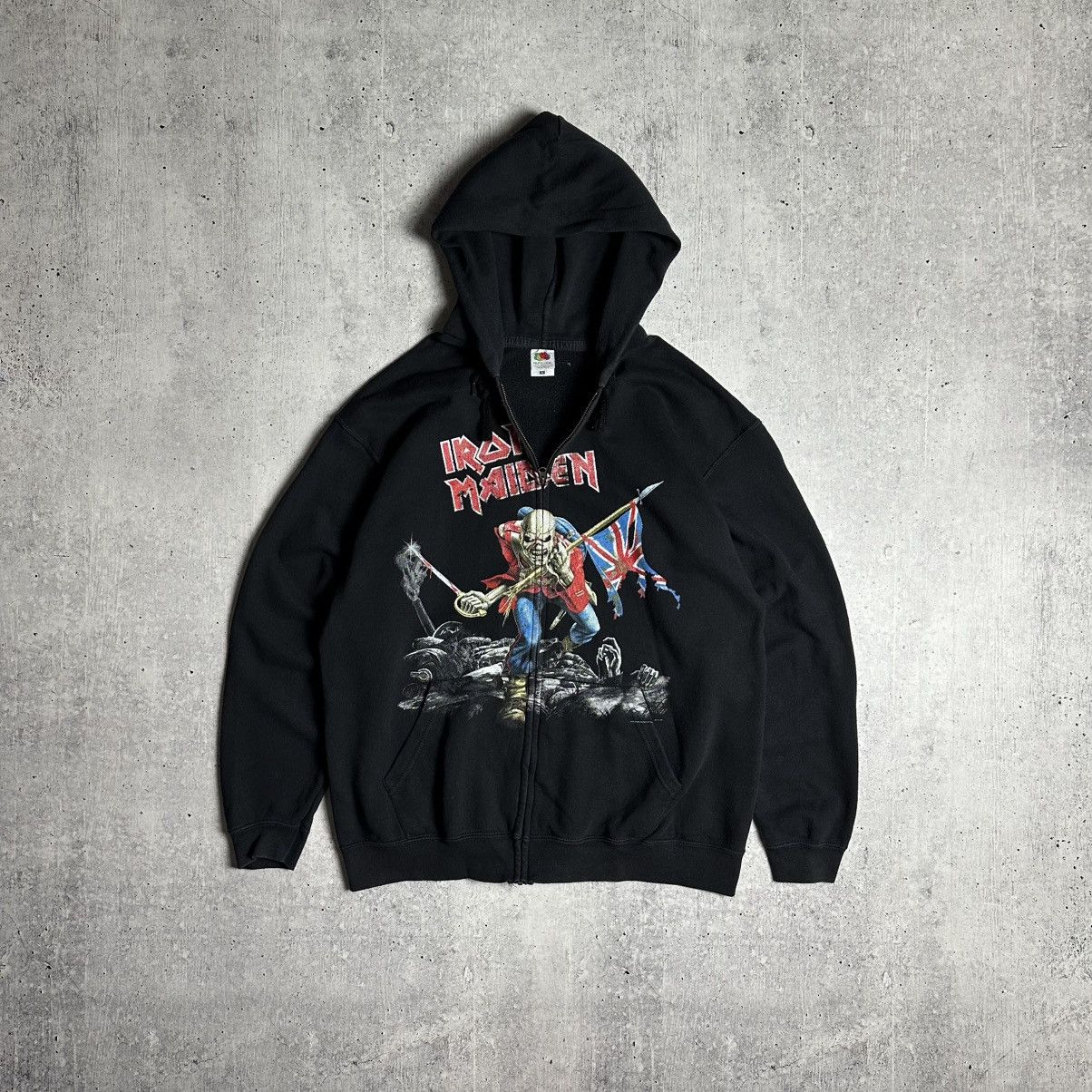 Iron Maiden Vintage Fullprint Zip Hoodie Xl Nobody Win Fight T-Shirts, Sweatshirt | PodTeesHub.com