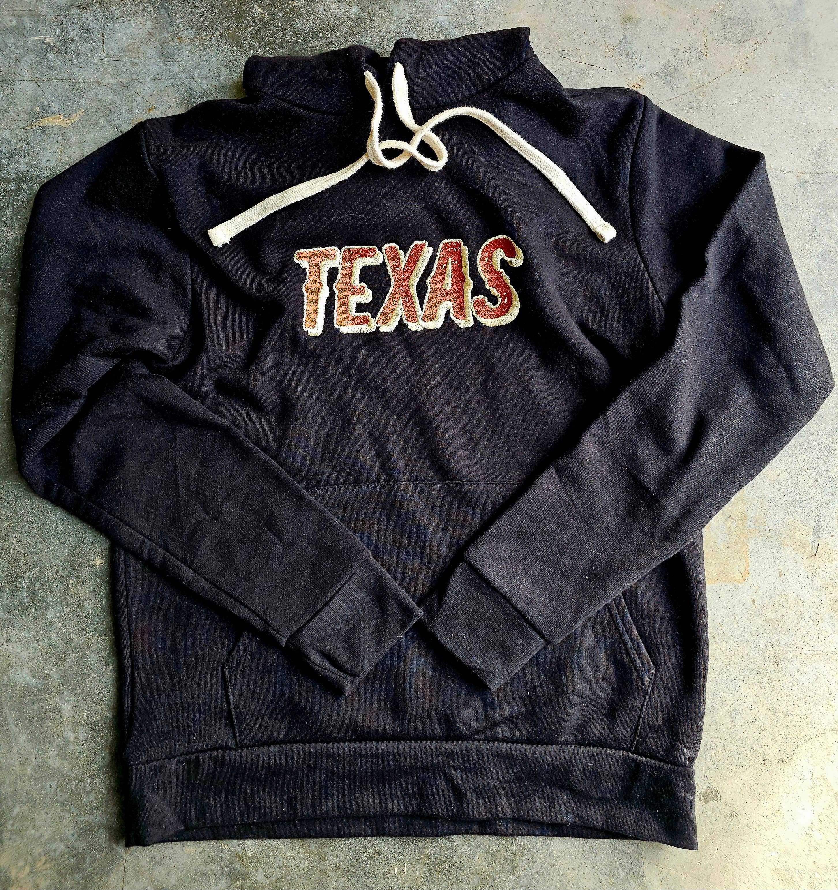 The Western Stamp – 2-Tone Embroidered Hoodie Sweatshirt T-Shirts | PodTeesHub.com