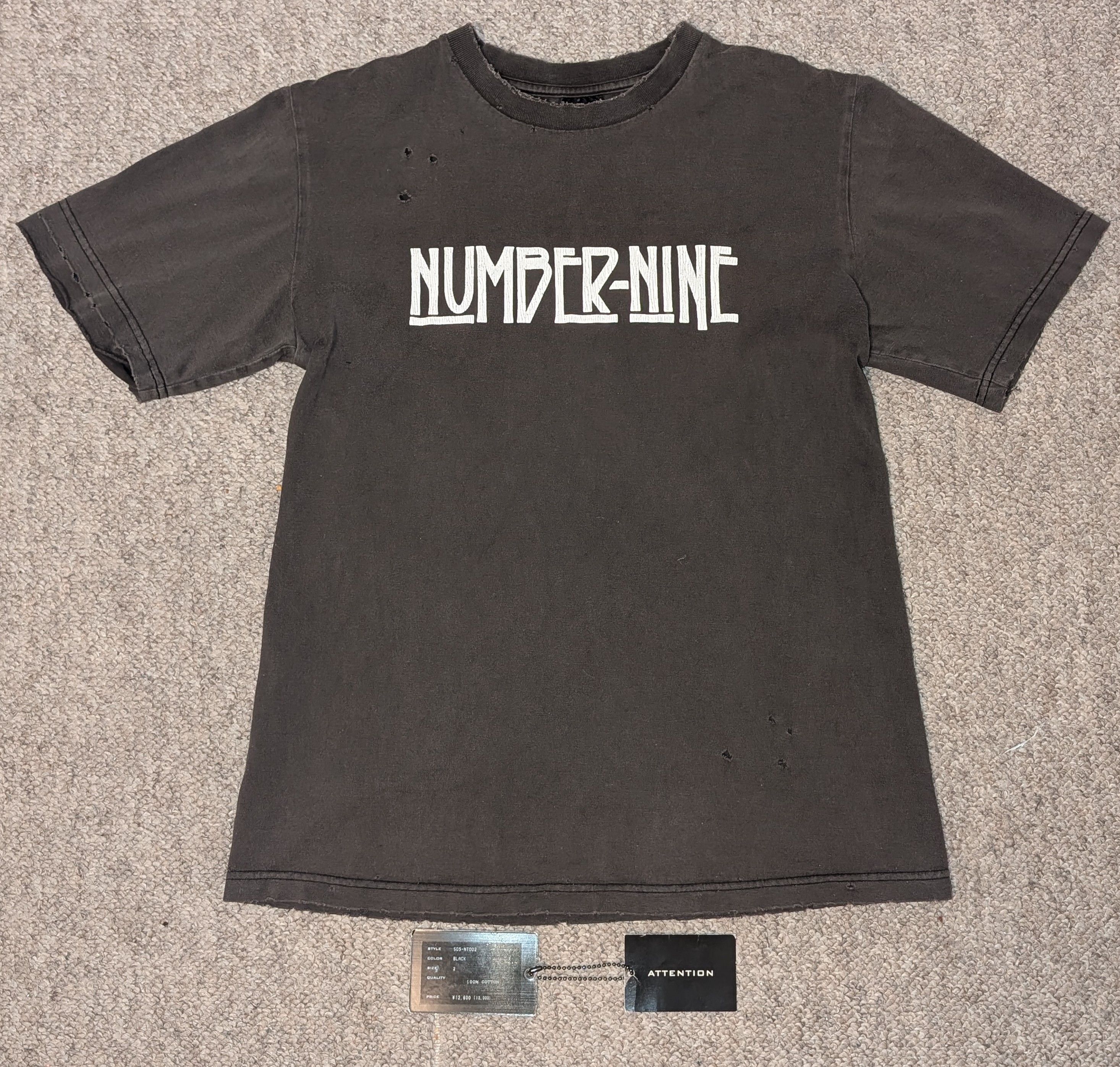 Number N Ine Ss05 Led Zeppelin Logo Shirt Tags T-Shirts, Hoodie, Sweatshirt
