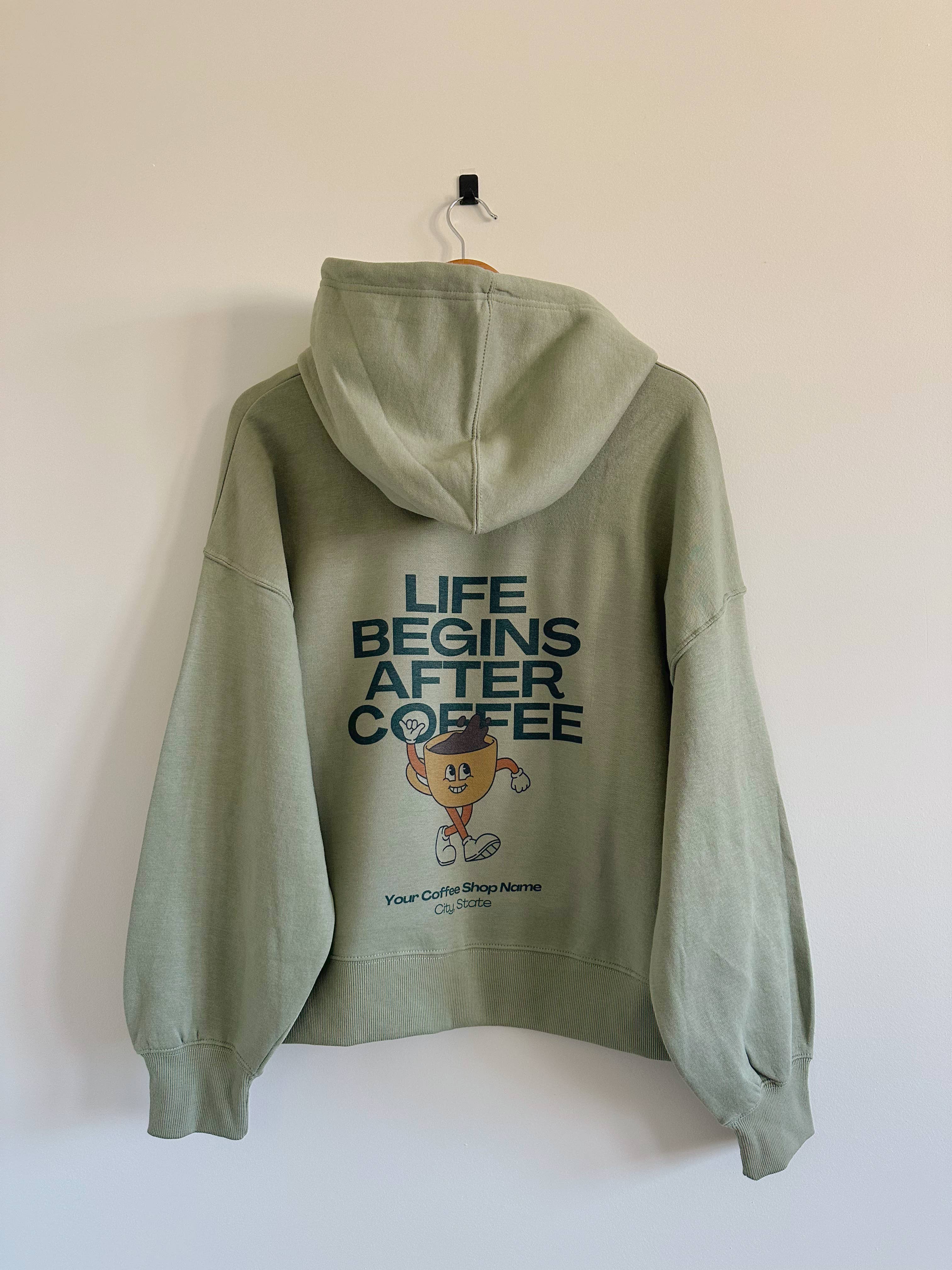 Life Begins After Coffee Hoodie T-Shirts, Sweatshirt | PodTeesHub.com