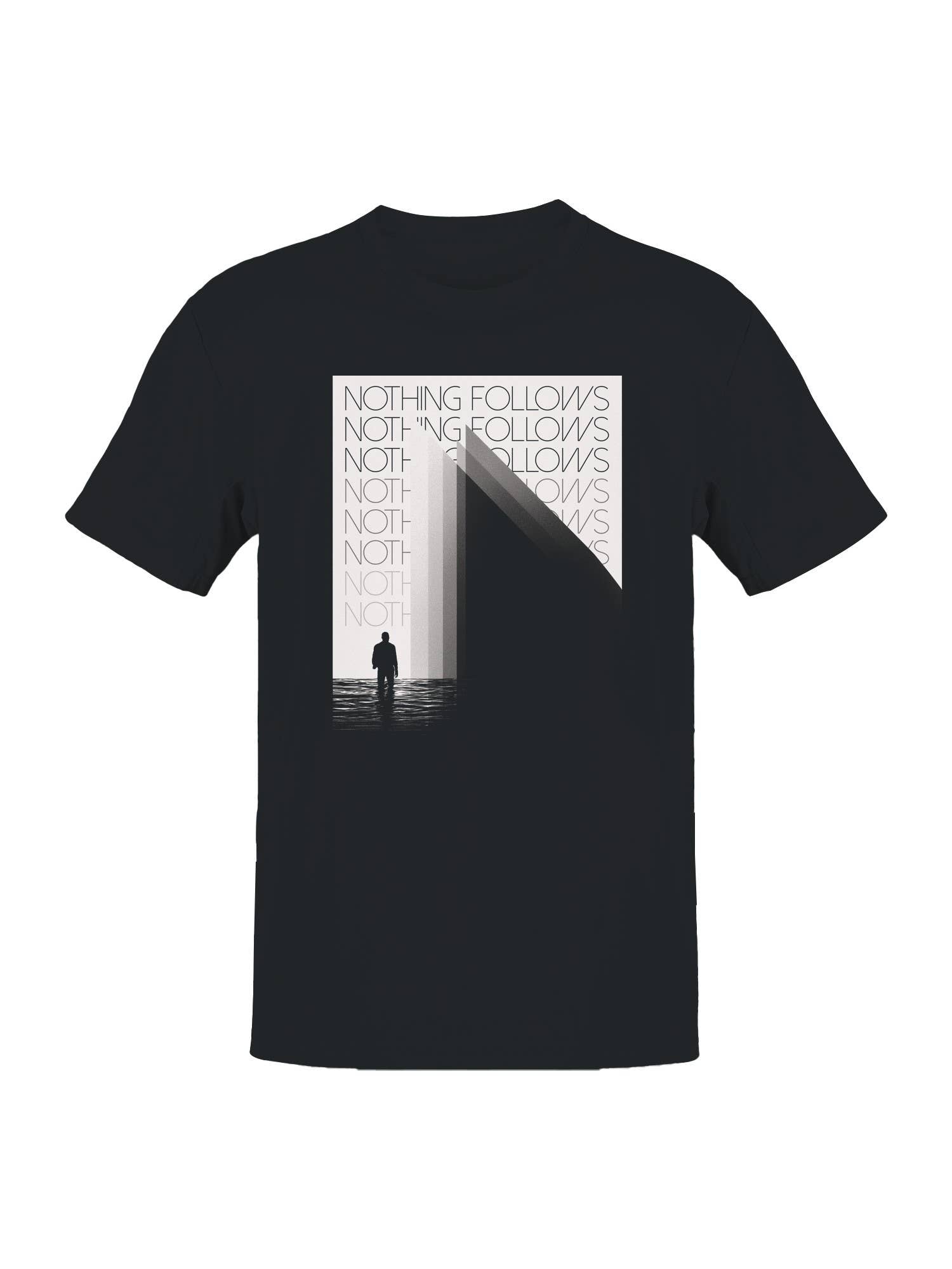 Nothing Follows Abstract Design Men's T-Shirt Hoodie, Sweatshirt | PodTeesHub.com