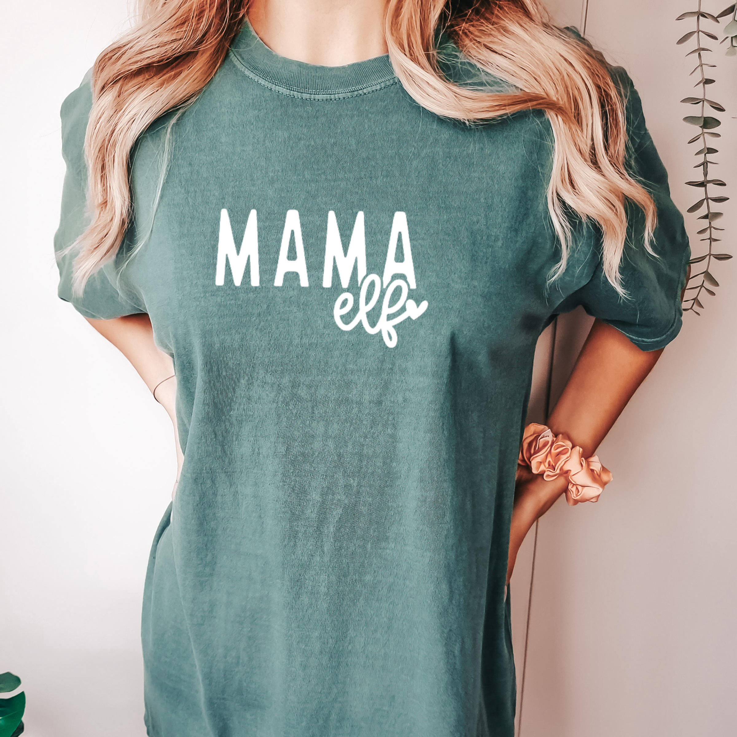 Mama Elf Christmas Tshirt - Christmas Tee - Multiple Colors Hoodie, Sweatshirt | PodTeesHub.com