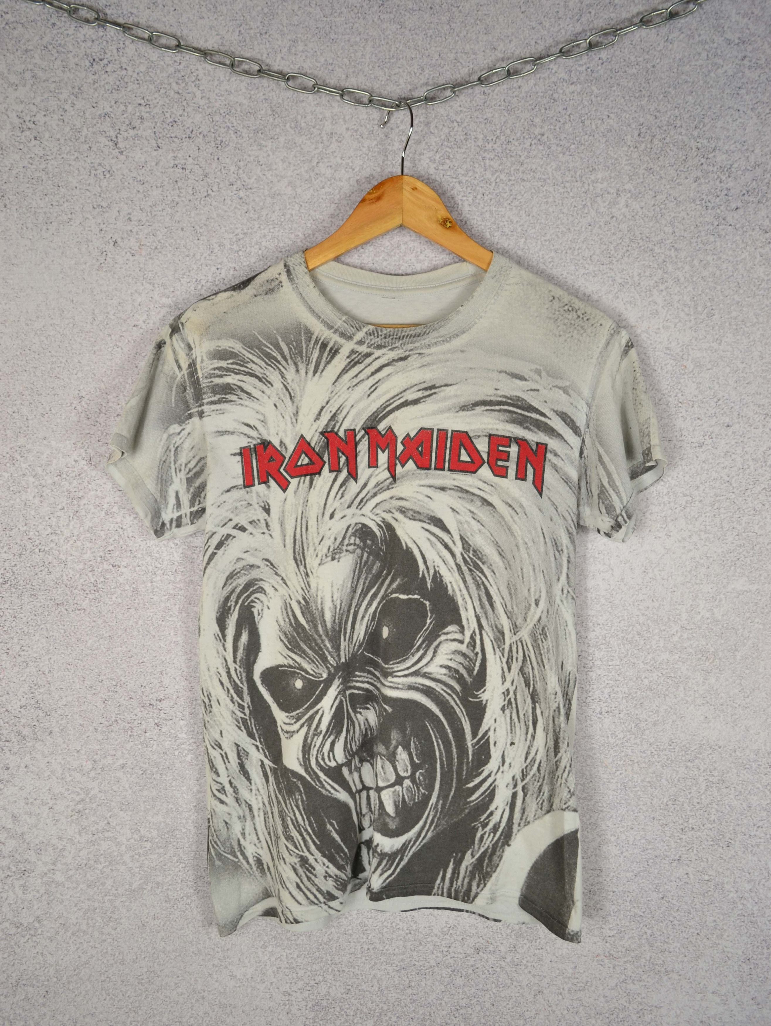 Iron Maiden X Vintage Vintage Iron Maiden Killers All Over Print Band Tee Hoodie, Sweatshirt | PodTeesHub.com