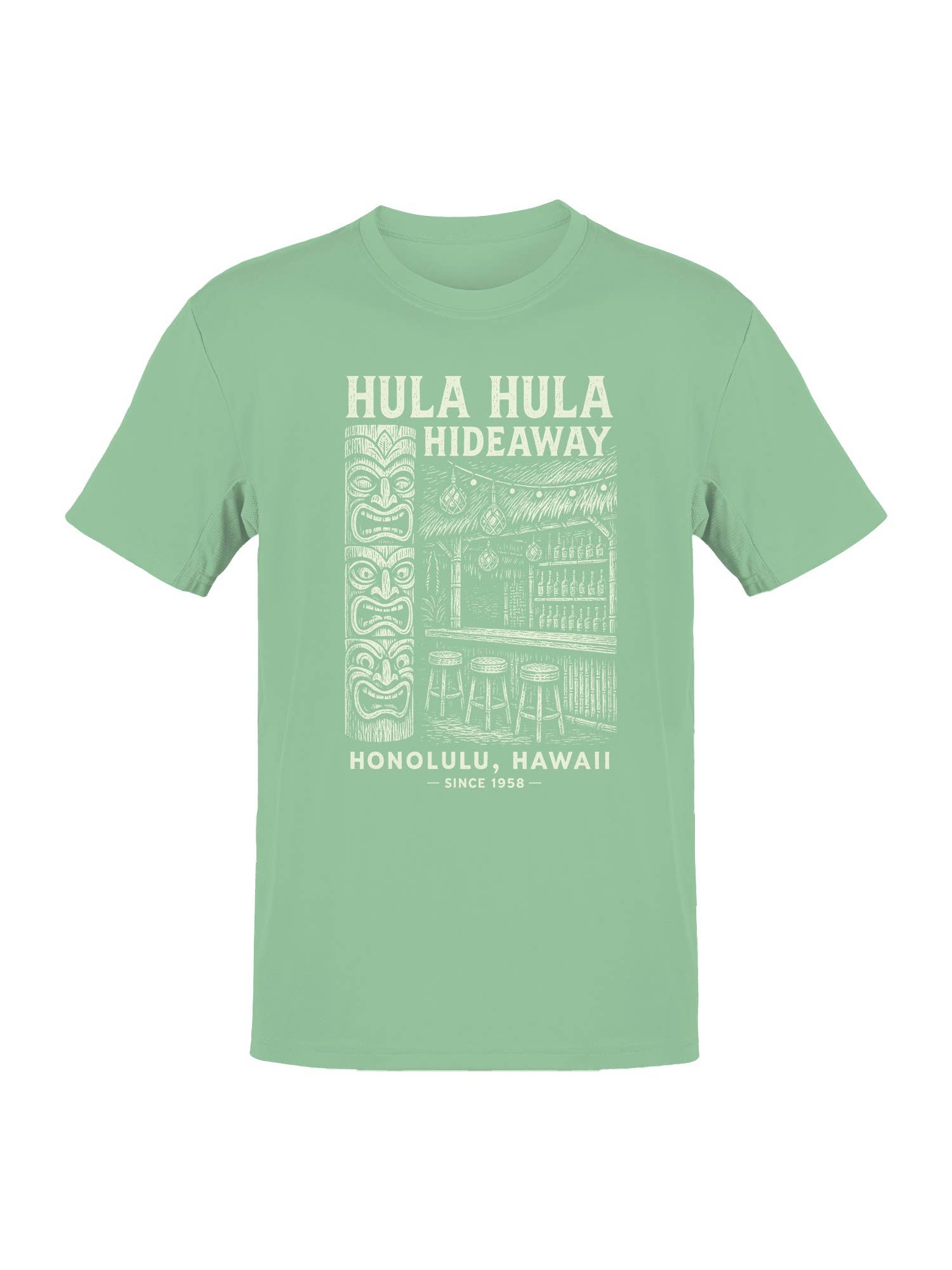 Hula Hula Hideaway Honolulu Art Men's T-Shirt Hoodie, Sweatshirt | PodTeesHub.com