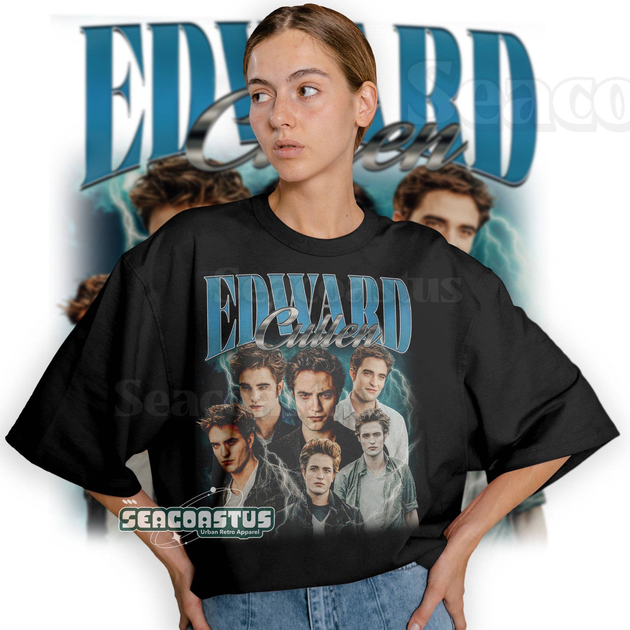 Limited Edward Cullen Vintage Graphic Unisex T-Shirt Hoodie, Sweatshirt | PodTeesHub.com