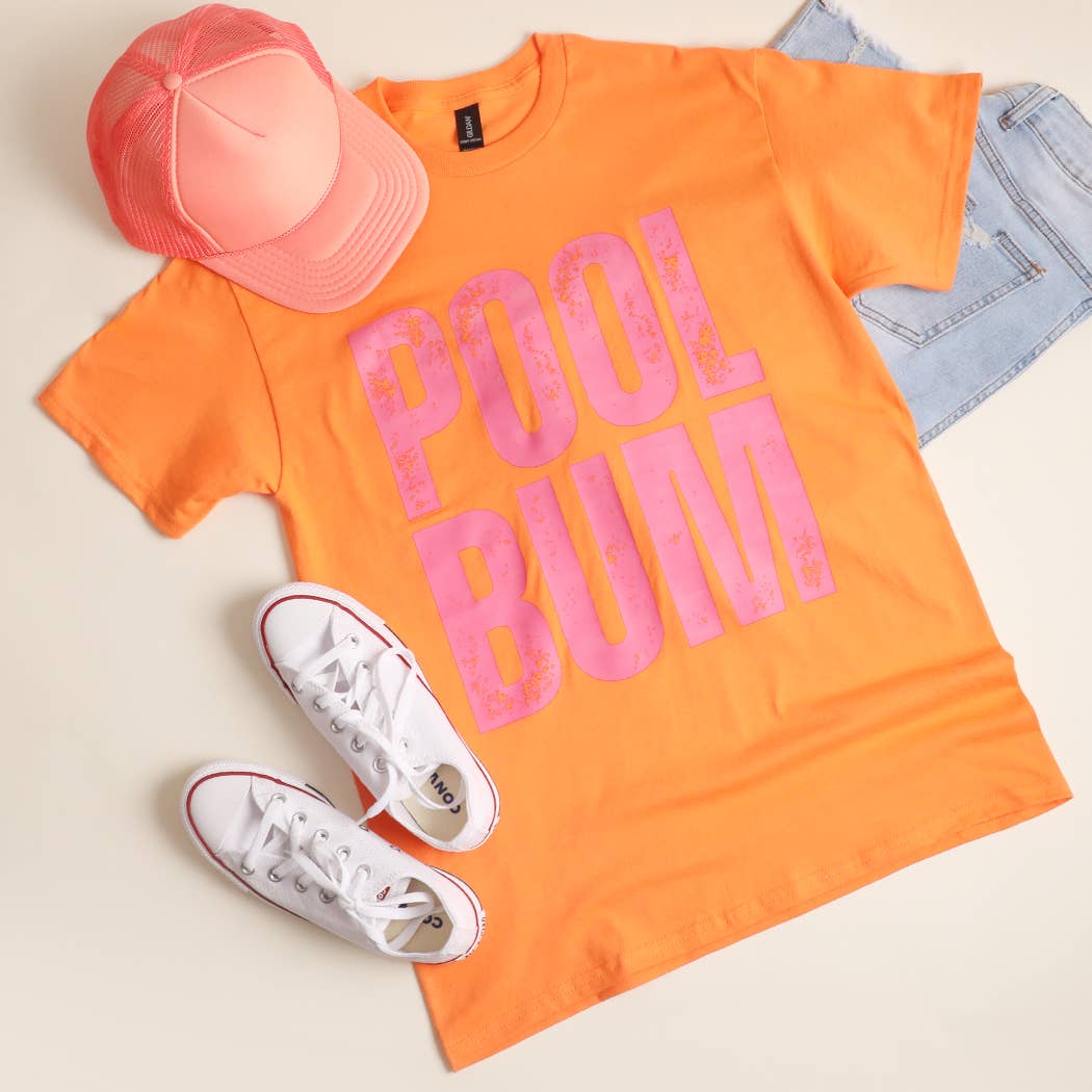 Pool Bum Distressed Heavy Cotton Graphic T-Shirt Hoodie, Sweatshirt | PodTeesHub.com
