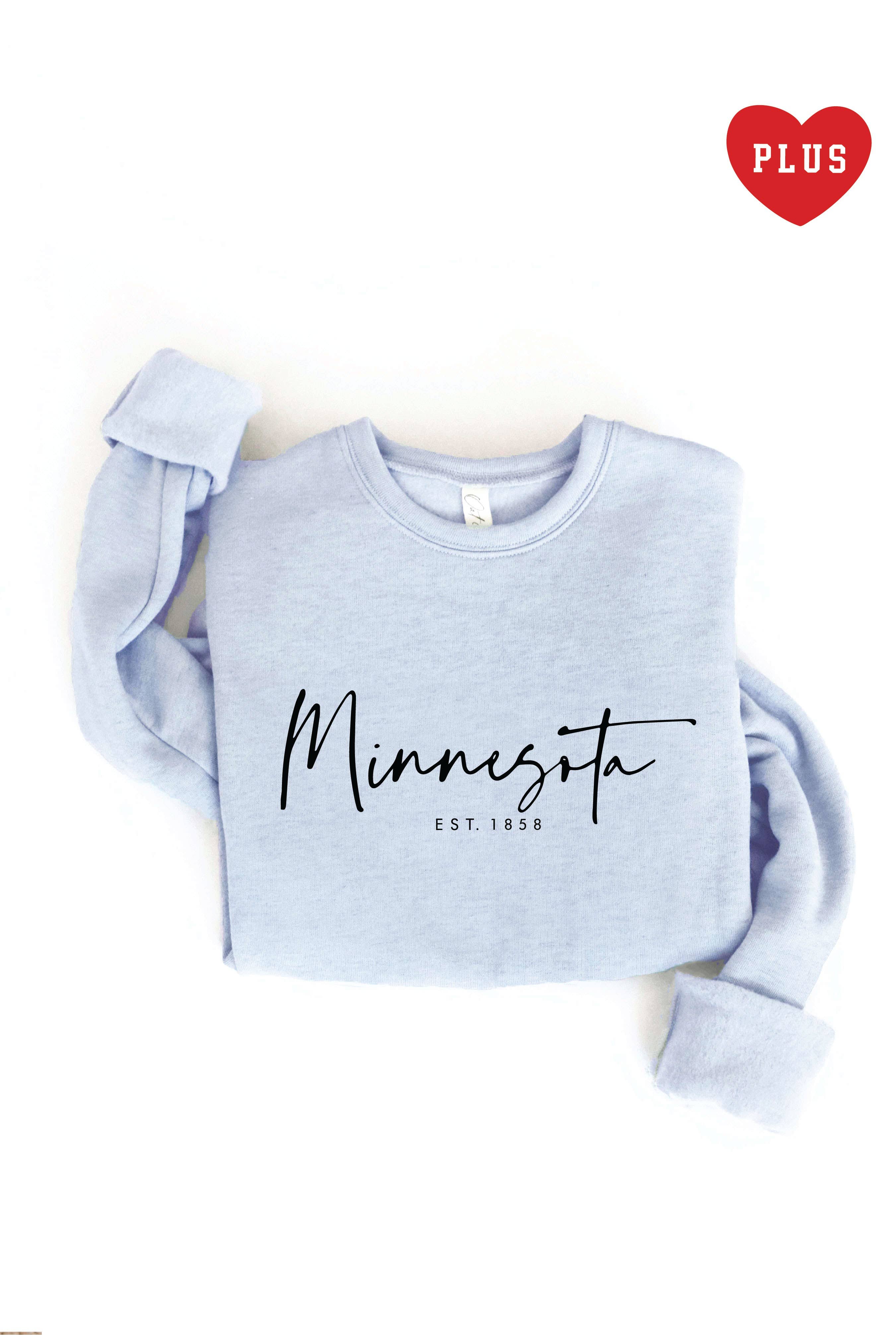 Minnesota Est.1858 Plus Graphic Sweatshirt T-Shirts, Hoodie | PodTeesHub.com