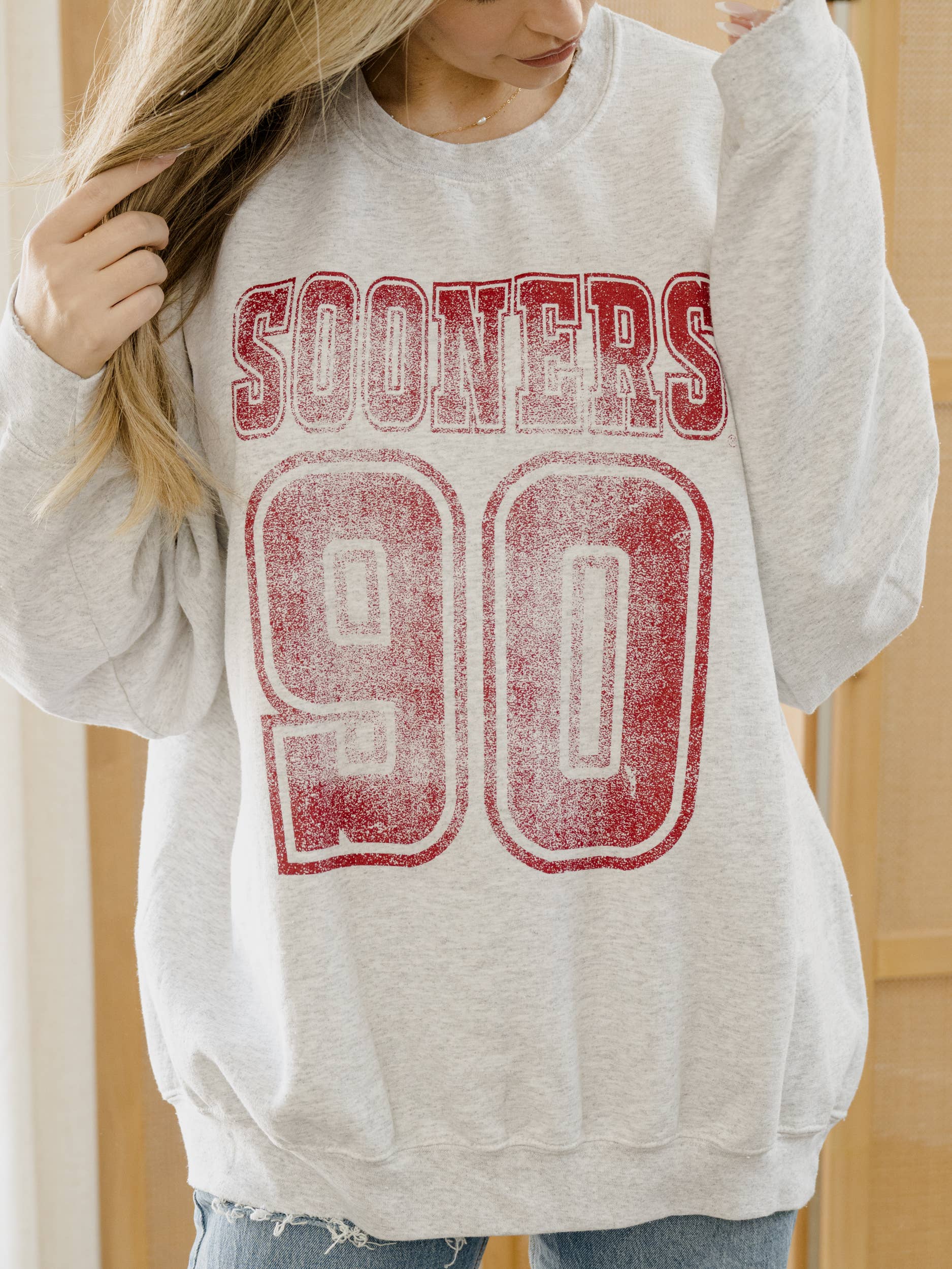 Ou Sooners Player Gray Thrifted Sweatshirt T-Shirts, Hoodie | PodTeesHub.com