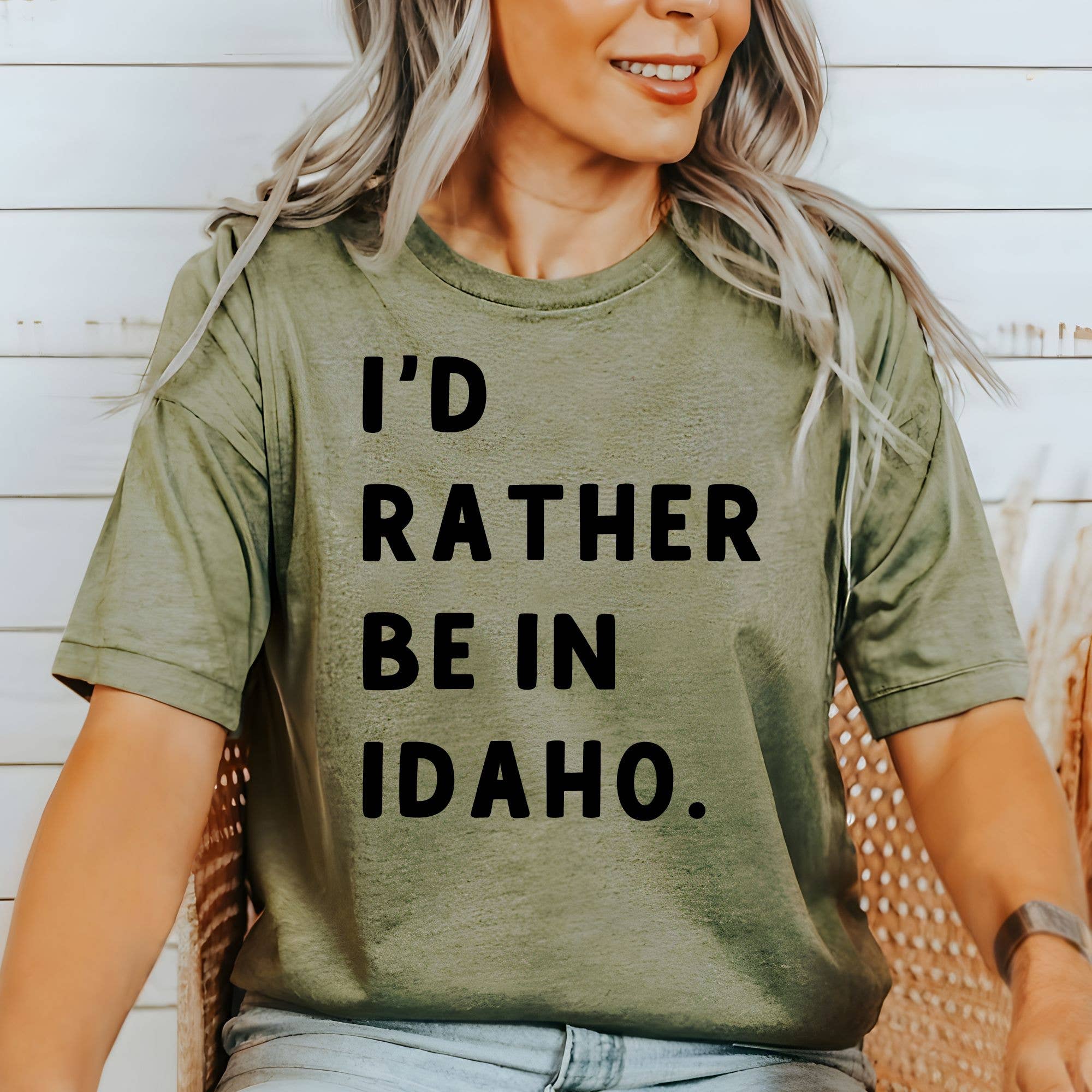 Idaho Lover Graphic Tee
I'd Rather Be in Idaho Shirt 280 Hoodie, Sweatshirt | PodTeesHub.com