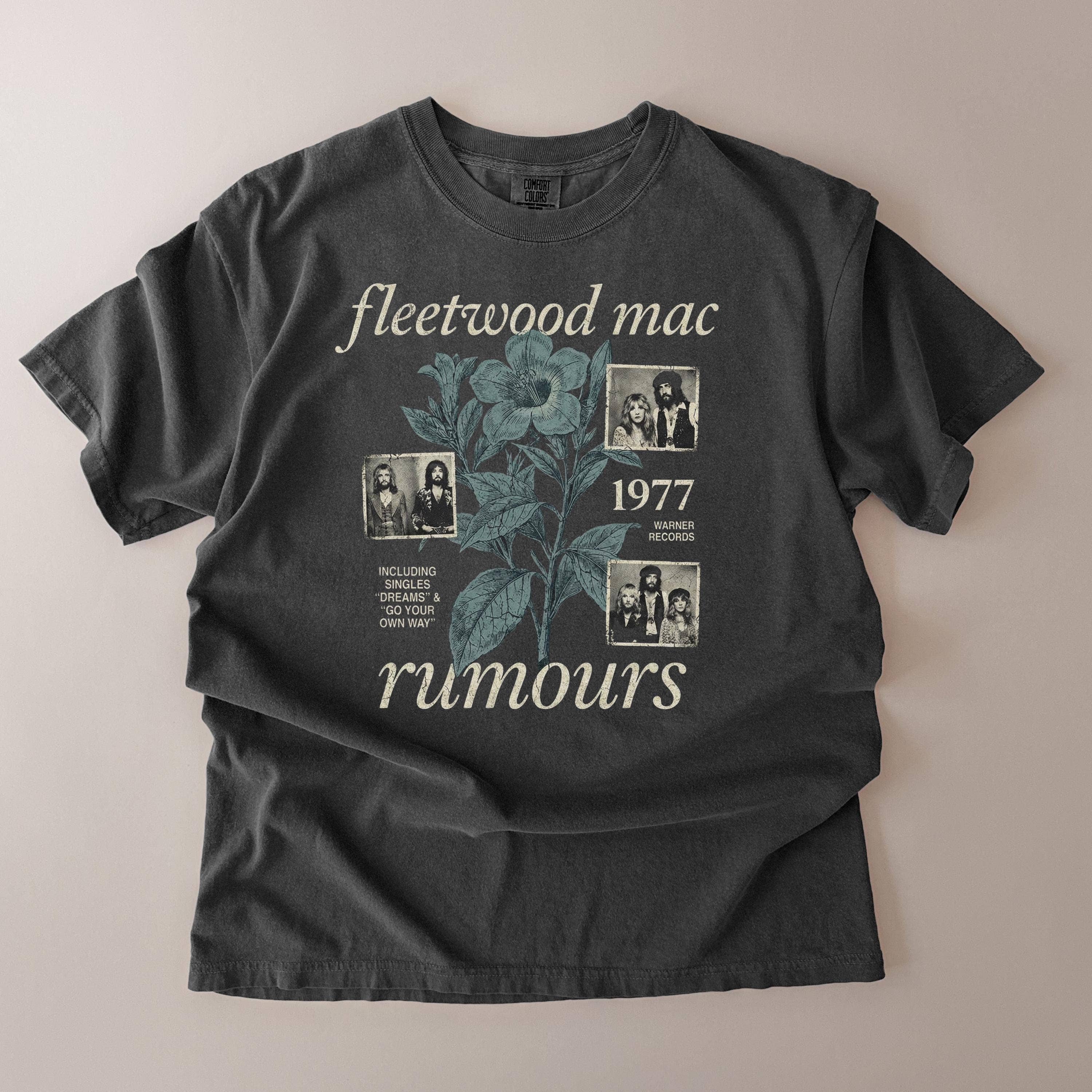 Vintage Fleet-Wood Mac Rumours Band Tee 1977 Graphic T-Shirt Hoodie, Sweatshirt | PodTeesHub.com