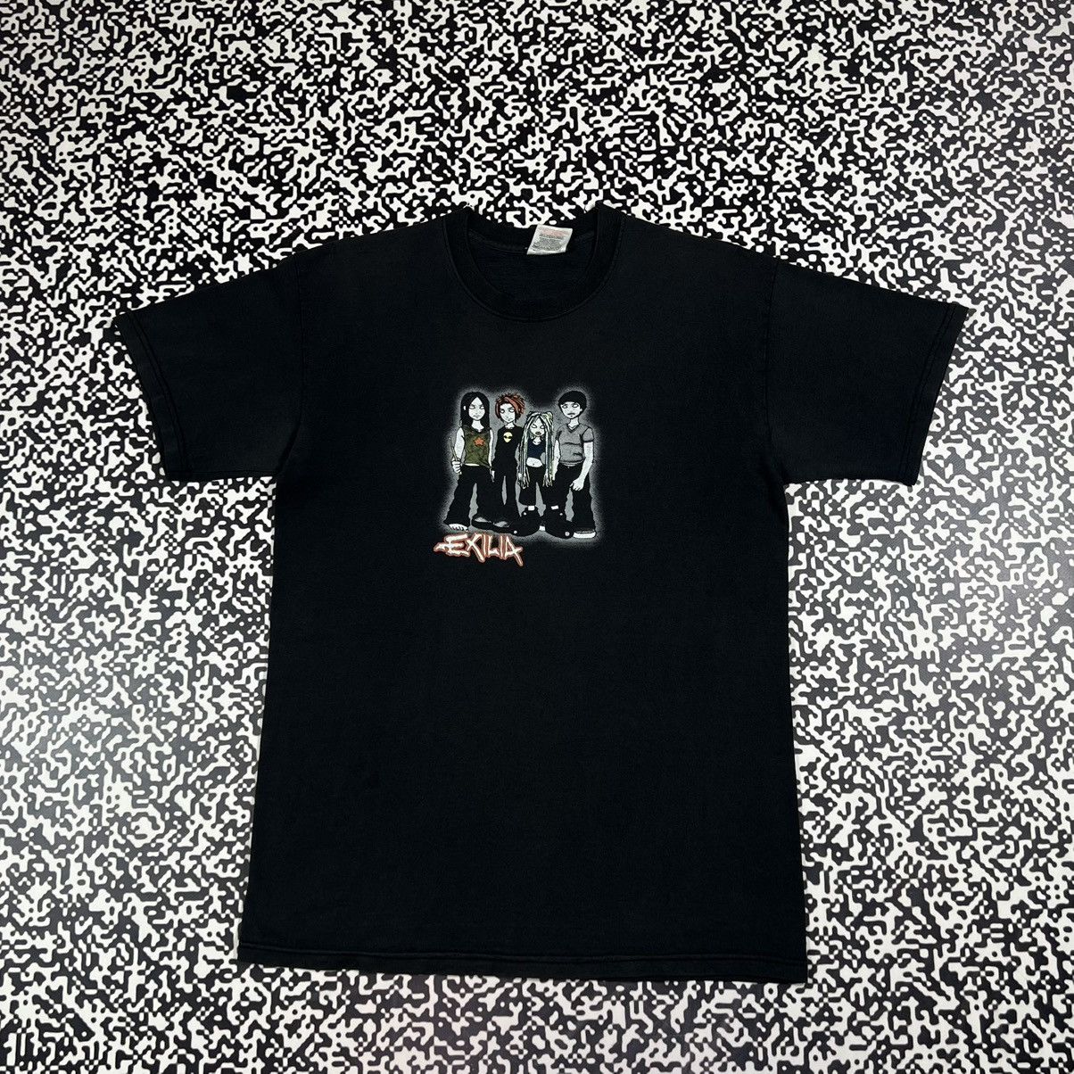 Band Tees Vintage Y2k Exilia Band Metal Rock Faded T Shirt 90s Style Hoodie, Sweatshirt | PodTeesHub.com