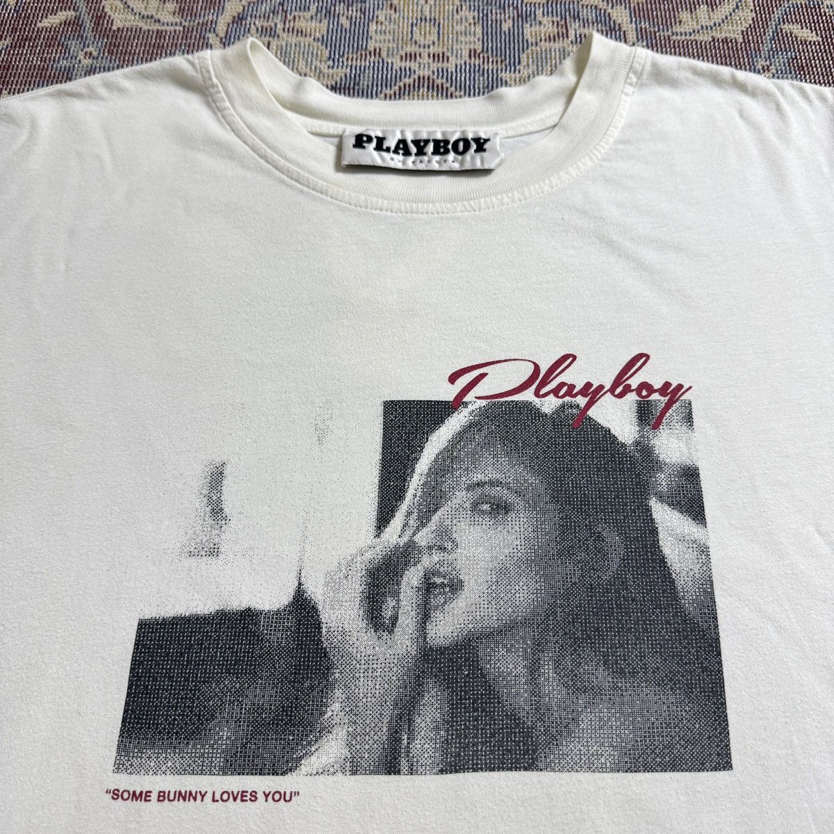24x27 Vintage Playboy Some Bunny Loves You Sexy Girl Y2k Tee Hoodie, Sweatshirt | PodTeesHub.com