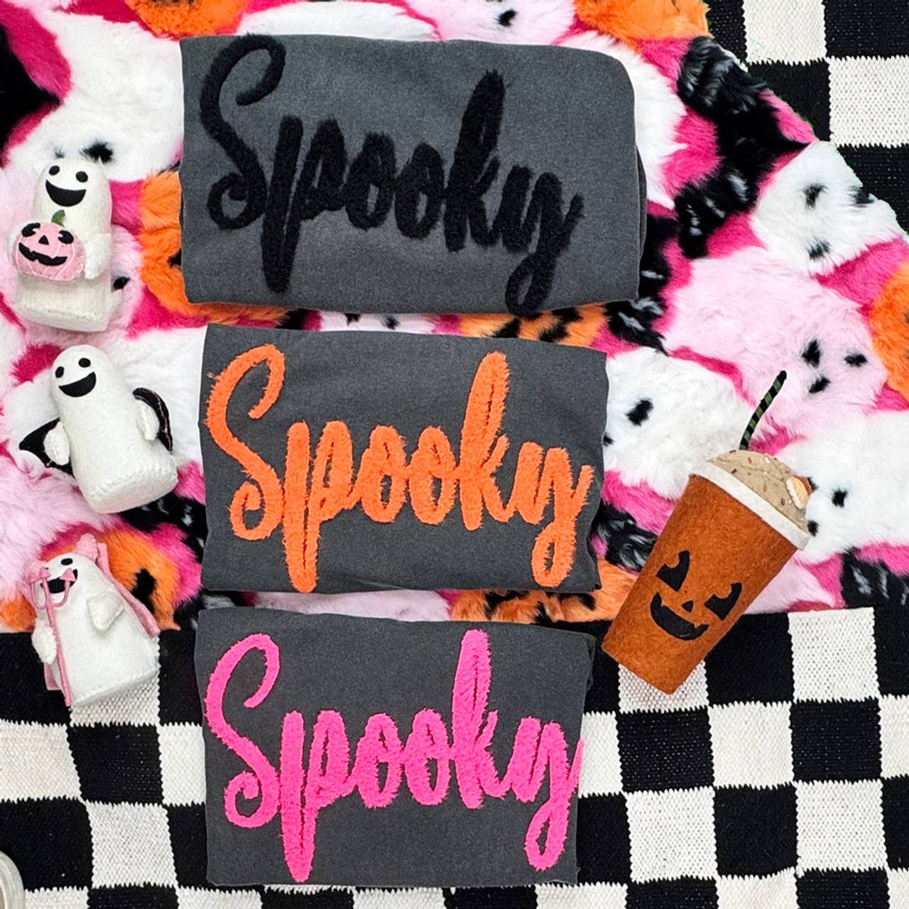 Spooky Fluffy Tee Hoodie, Sweatshirt | PodTeesHub.com