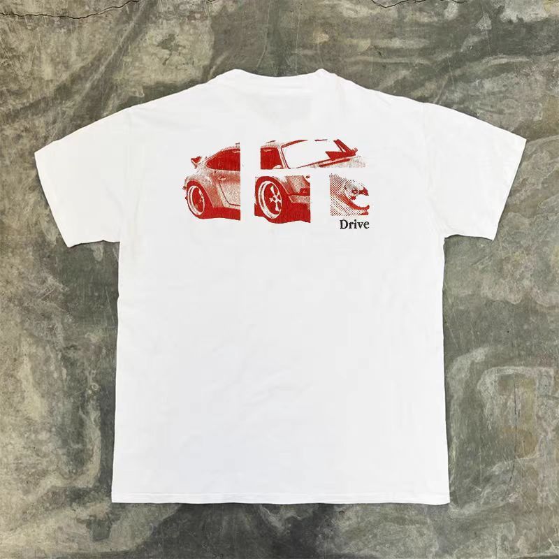 White Washed Vintage Car Print T Shirt Hoodie, Sweatshirt | PodTeesHub.com