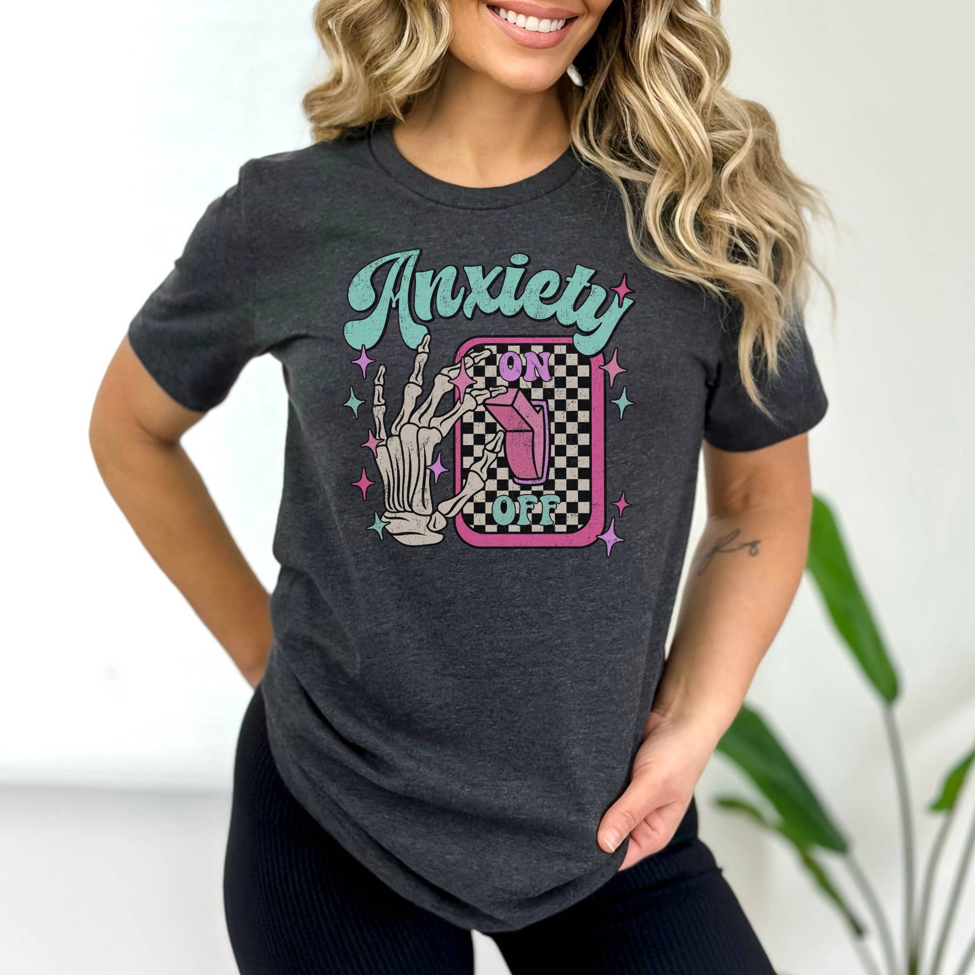Anxiety On Light Switch Graphic Tee Hoodie, Sweatshirt | PodTeesHub.com