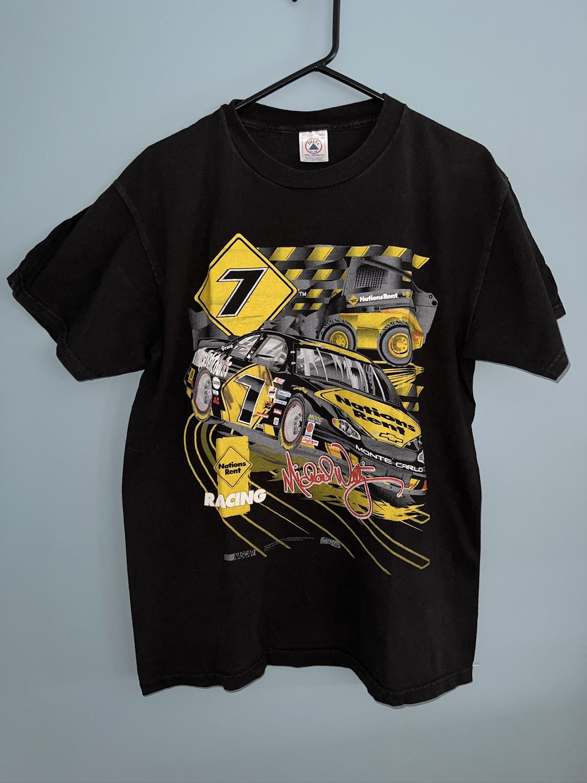 Nascar Michael Waltrip Autograph Nascar Tee Hoodie, Sweatshirt | PodTeesHub.com