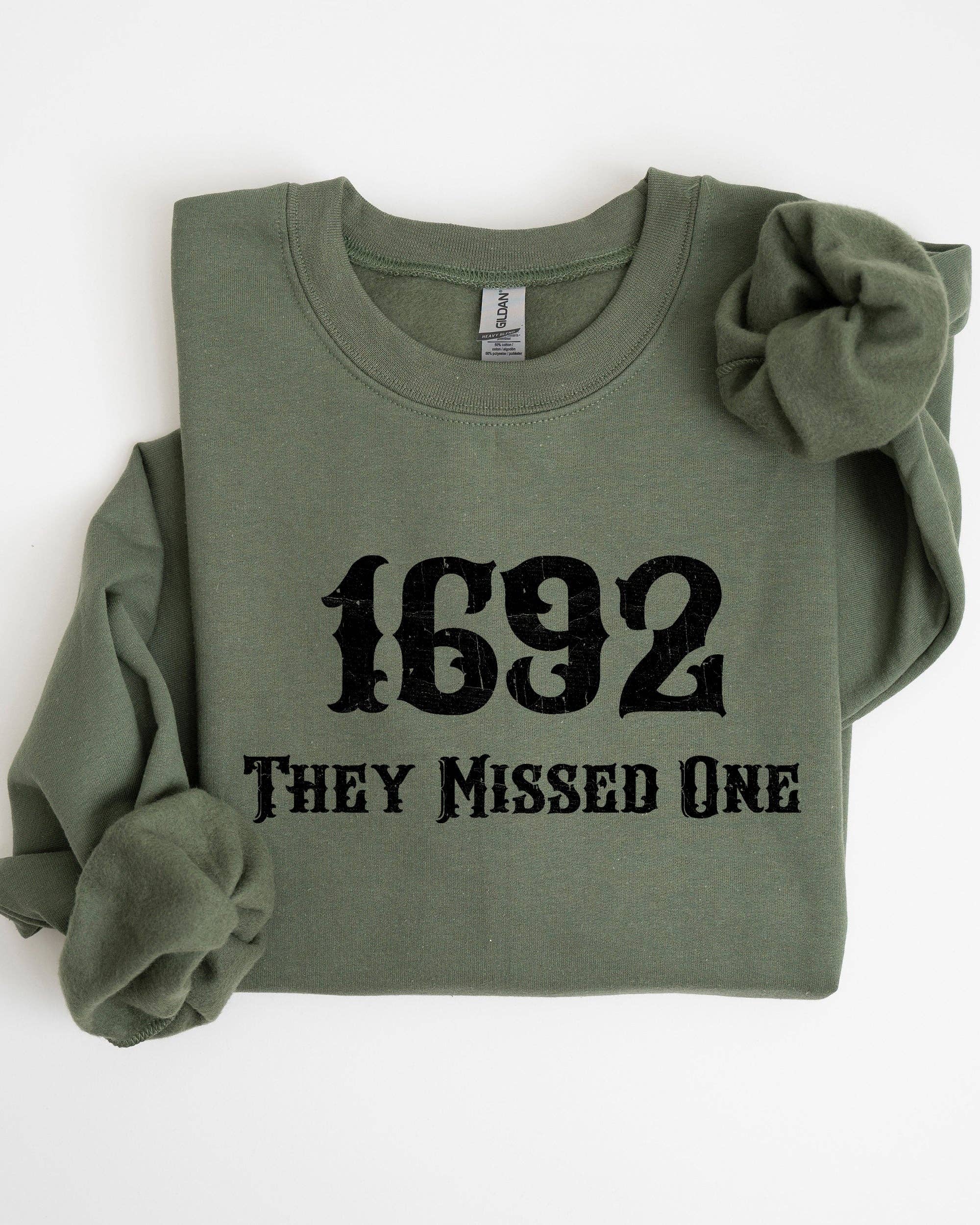 They Missed One, 1692, Skeleton Spooky Halloween Sweatshirt T-Shirts, Hoodie | PodTeesHub.com