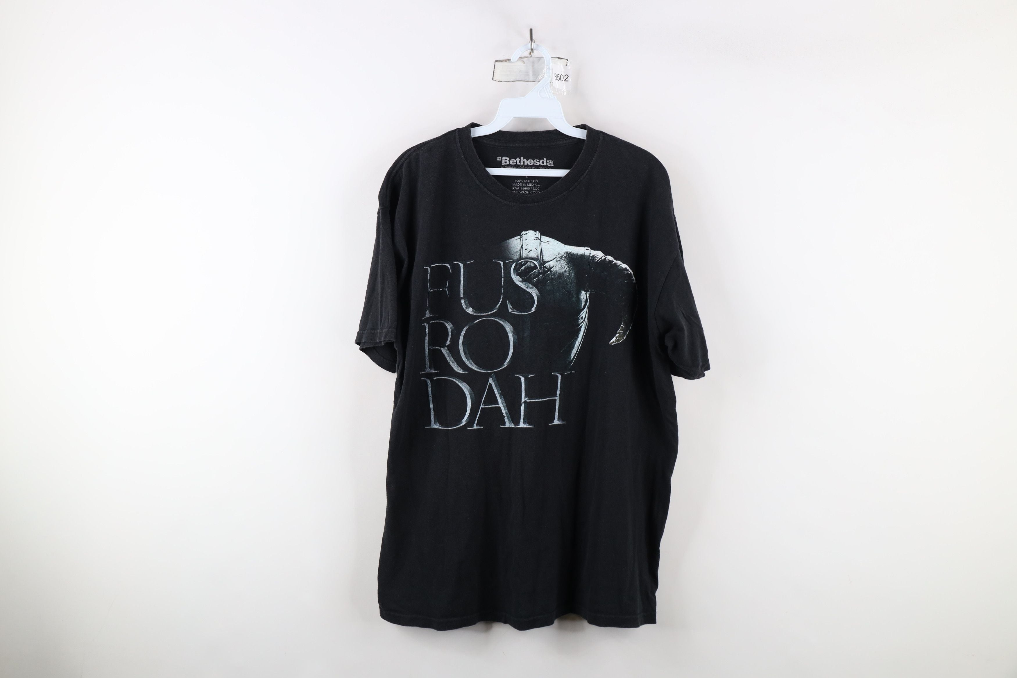 Vintage Y2k Spell Fus Ro Dah Skyrim Video Game Black T-Shirts, Hoodie, Sweatshirt