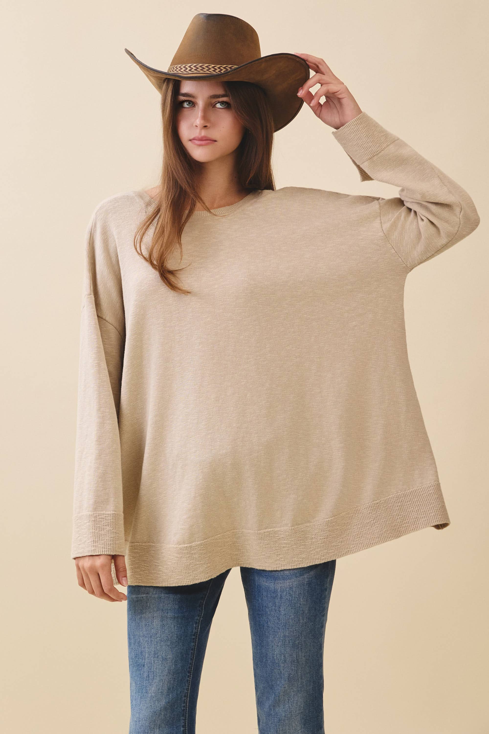 3442HK Oversized Lightweight Sweater T-Shirts, Hoodie, Sweatshirt | PodTeesHub.com