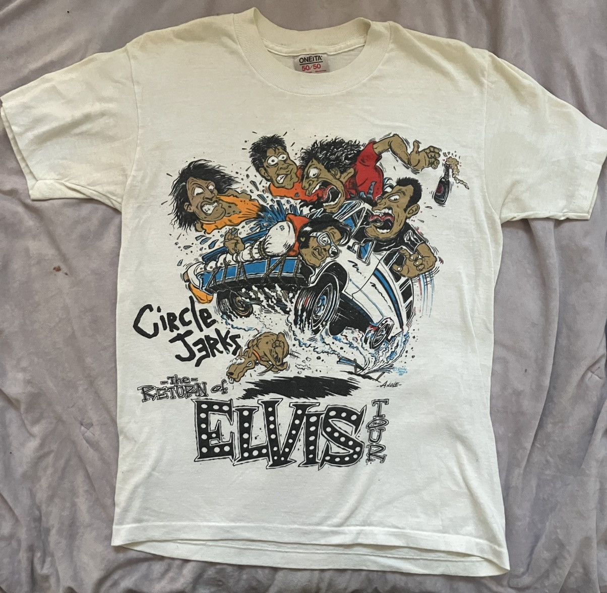 Other Vintage Circle Jerks Return Of Elvis Tour Band Tee Hoodie, Sweatshirt | PodTeesHub.com