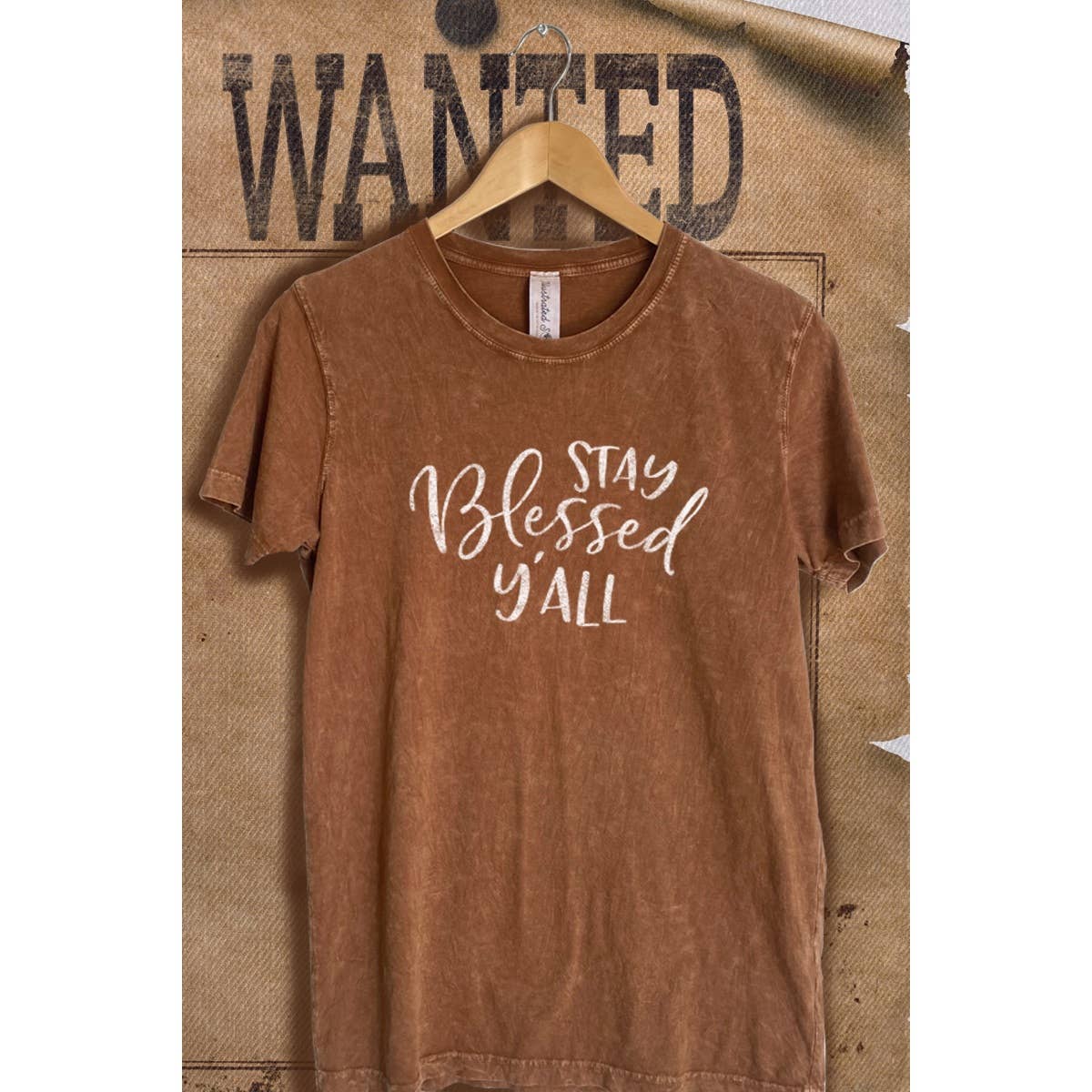 Stay Blessed Wash Vintage  Graphic  Tee Hoodie, Sweatshirt | PodTeesHub.com