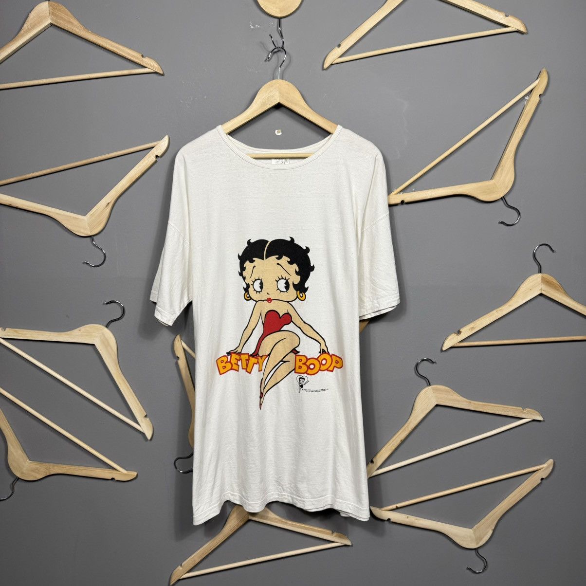 Vintage 1996 Betty Boop White Graphic T Shirt Hoodie, Sweatshirt | PodTeesHub.com